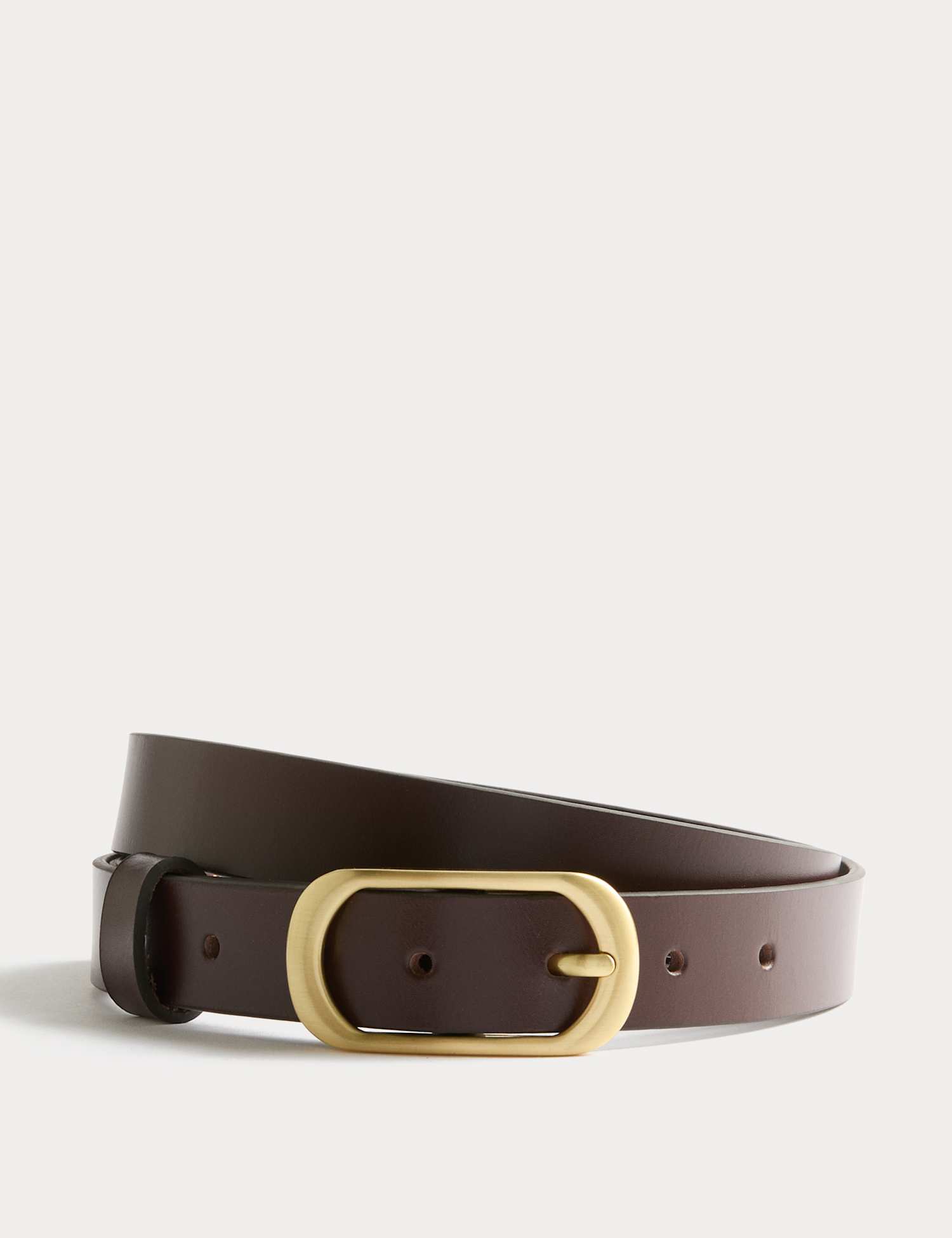 M&S Leather Belt Chocolate