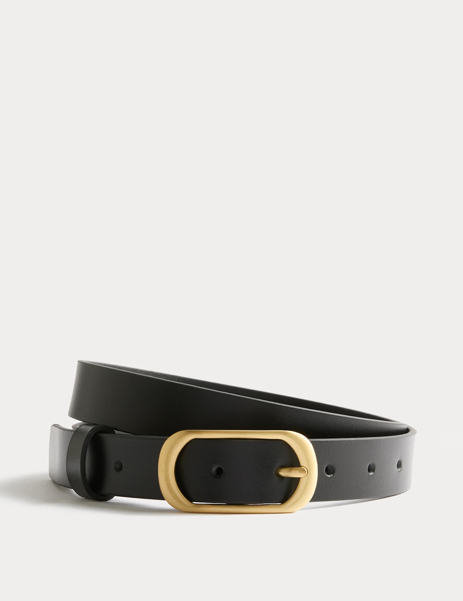 M&S Leather Belt Black
