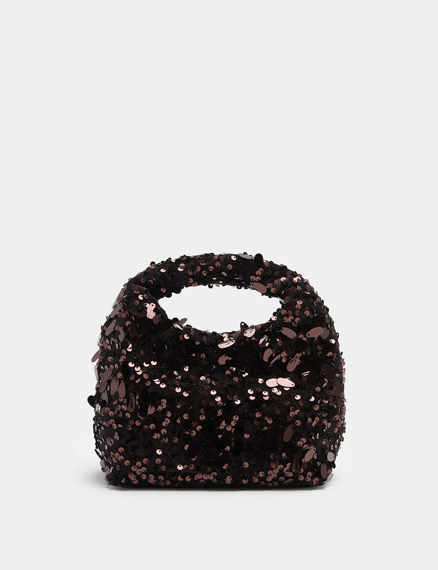 M&S Sequin Grab Bag Bronze