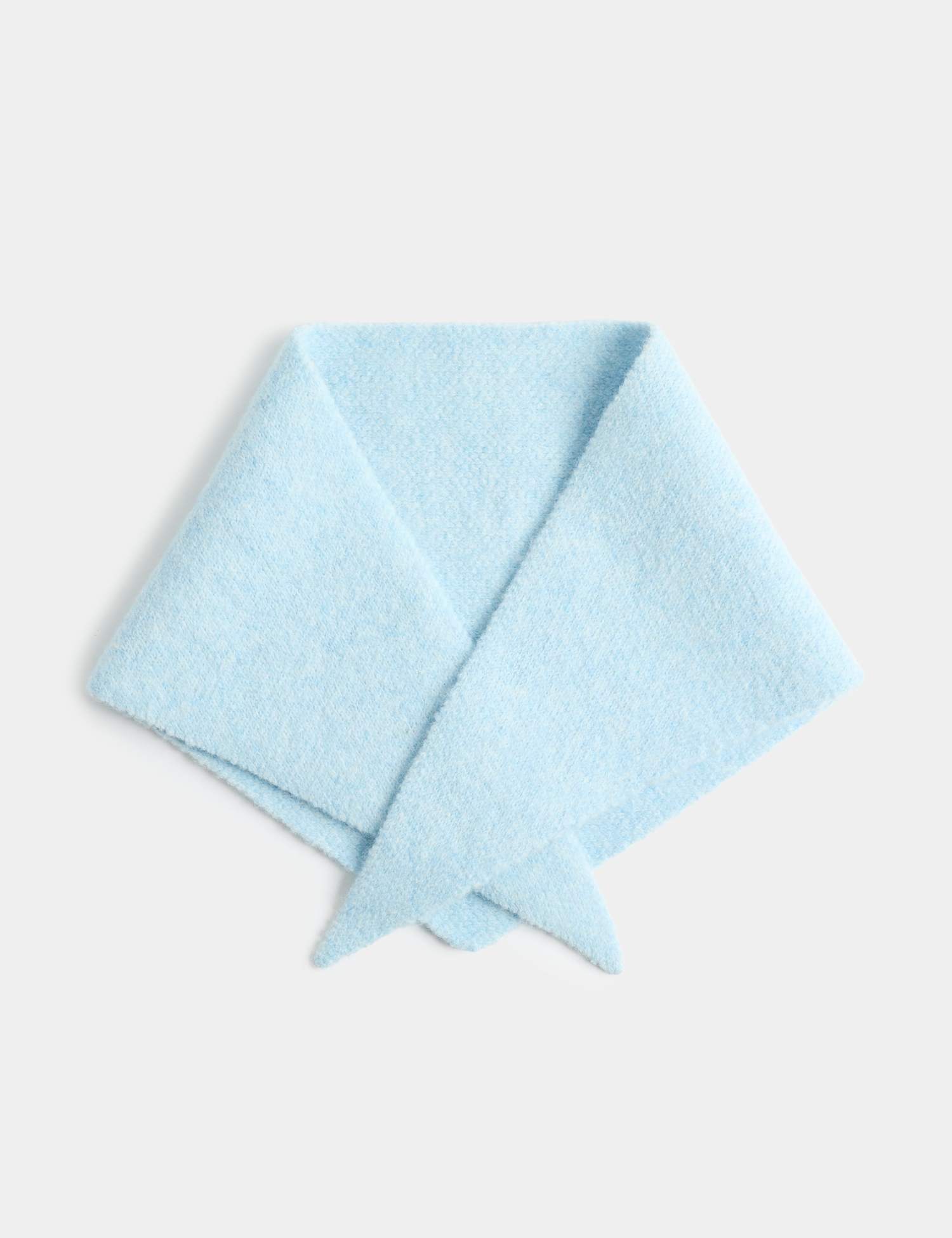 M&S Knitted Triangle Scarf Blue