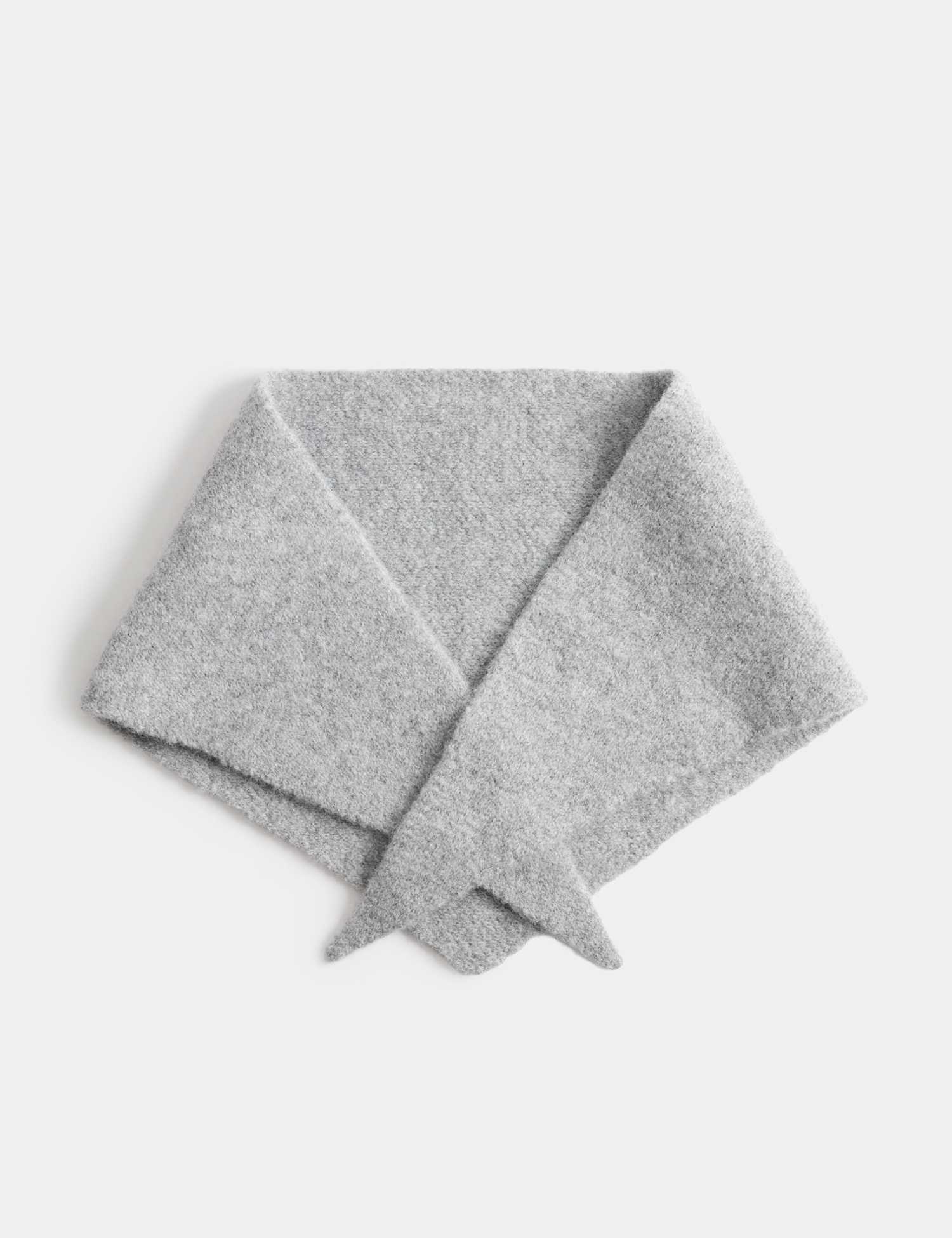 M&S Knitted Triangle Scarf Grey