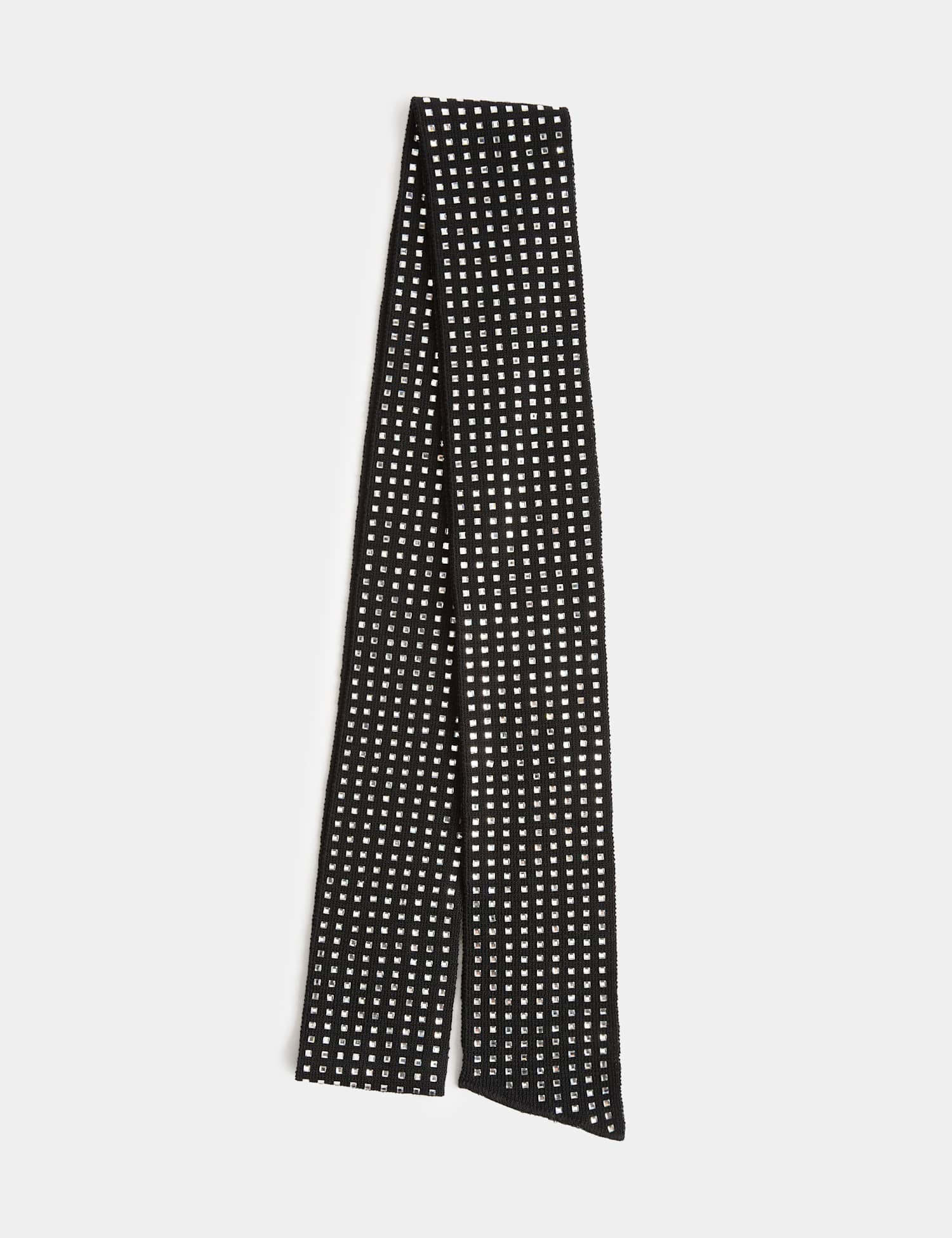 M&S Diamant� Skinny Scarf Black Mix