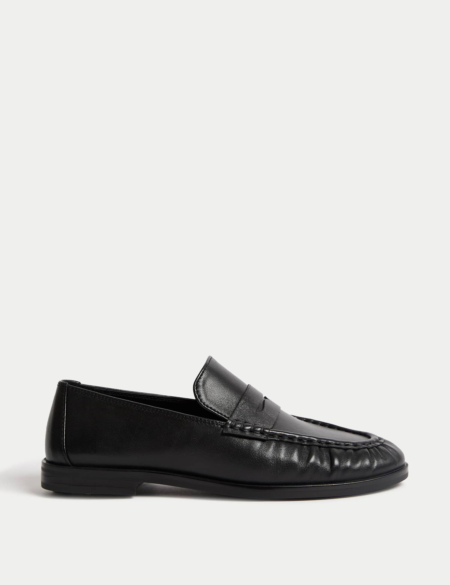 M&S Leather Loafers Black
