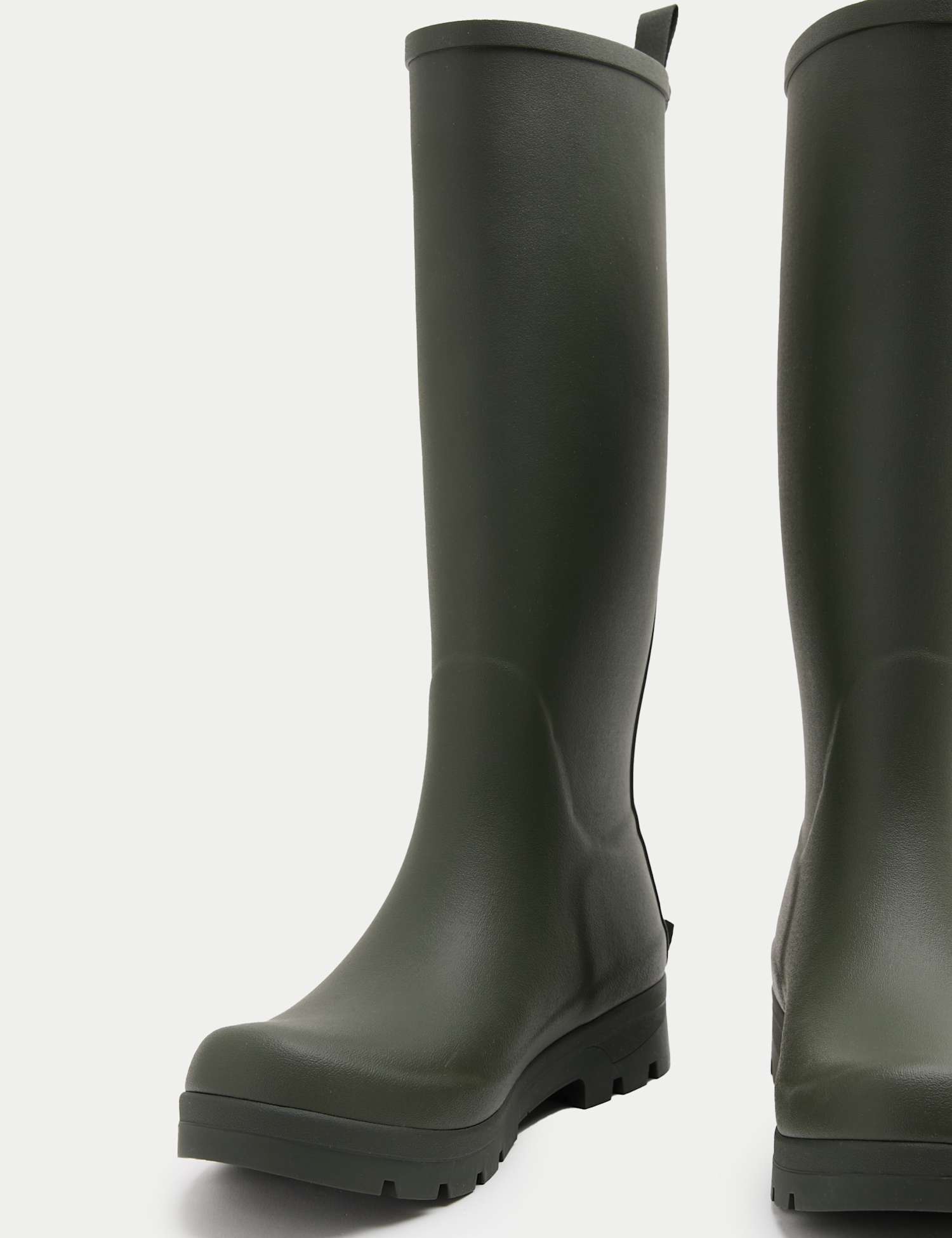 M&S Knee High Wellies Khaki