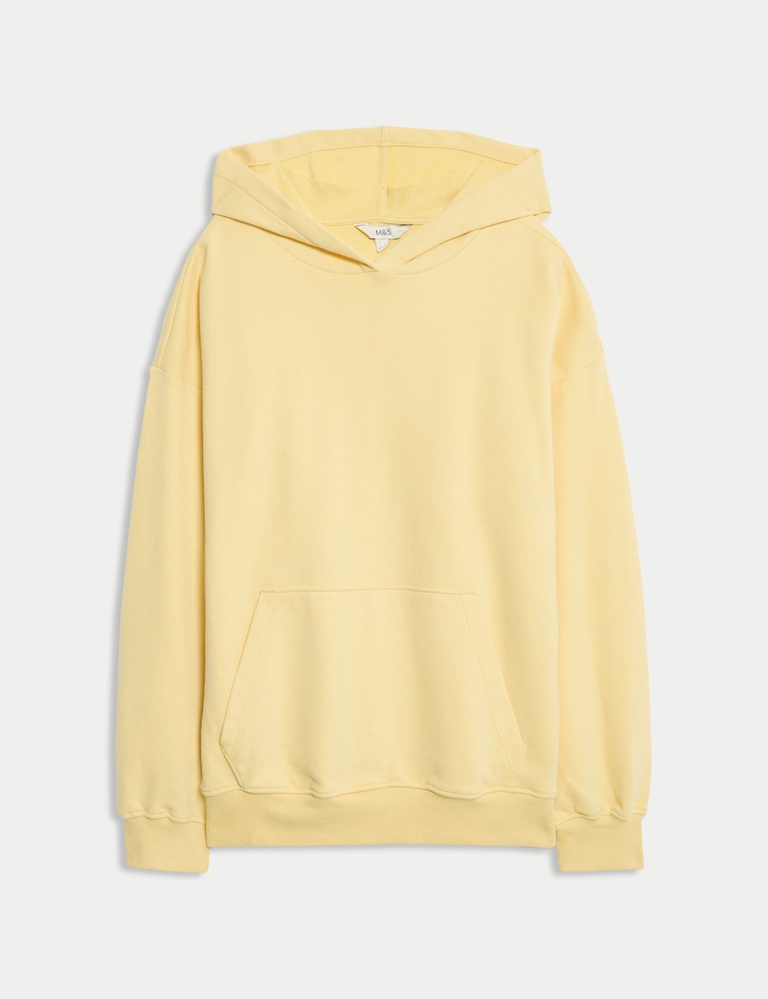 M&S Cotton Rich Hoodie Barley