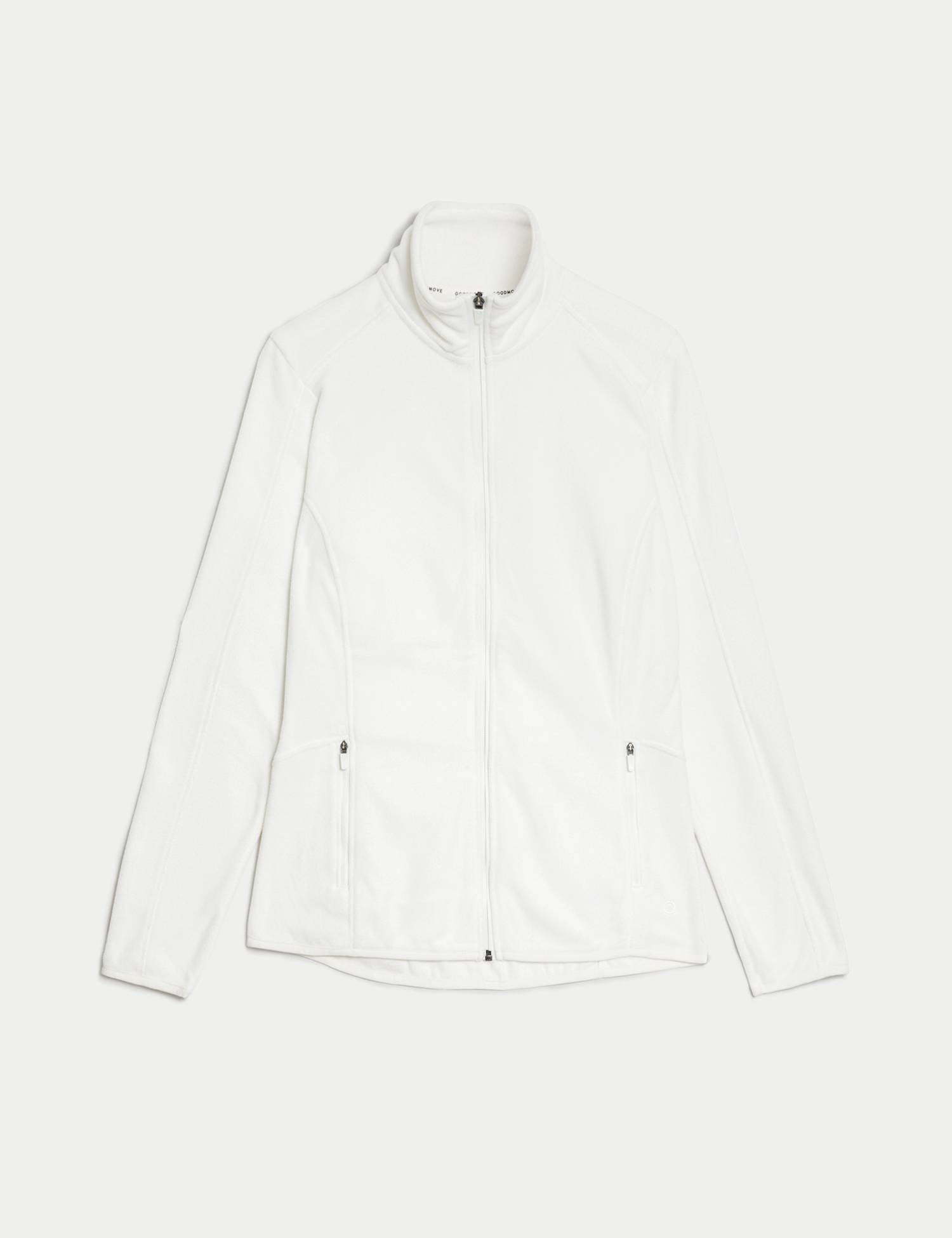 Goodmove Zip Up Fleece Winter White
