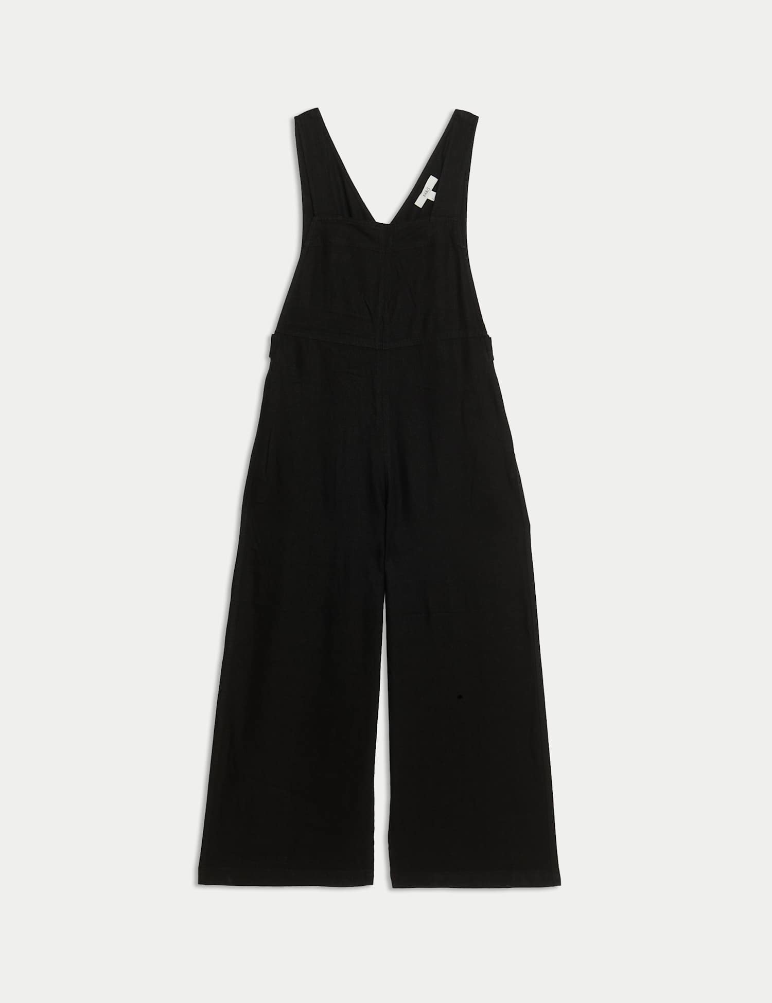 M&S Linen Rich Sleeveless Jumpsuit Black