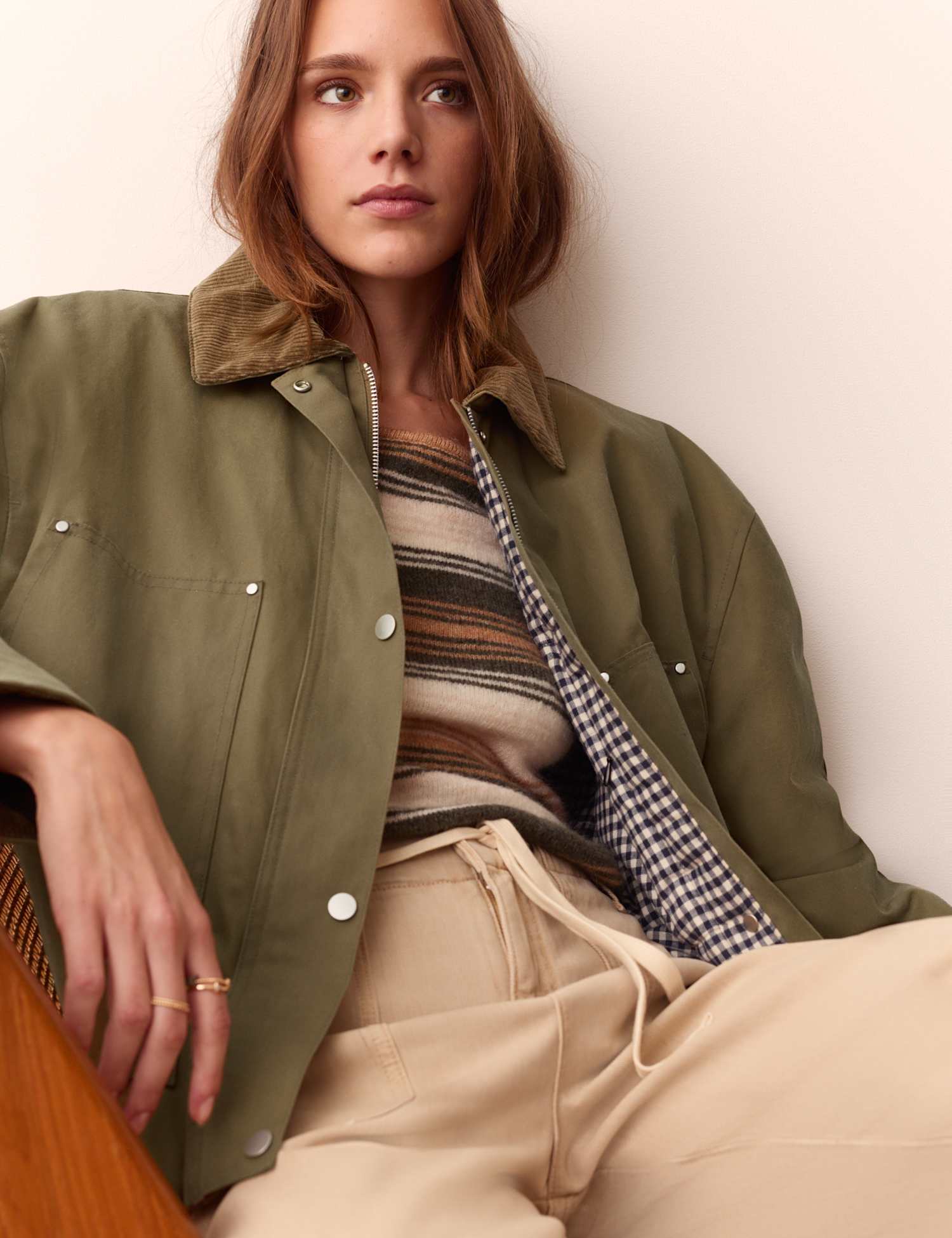 Per Una Waxed Cropped Jacket Stone