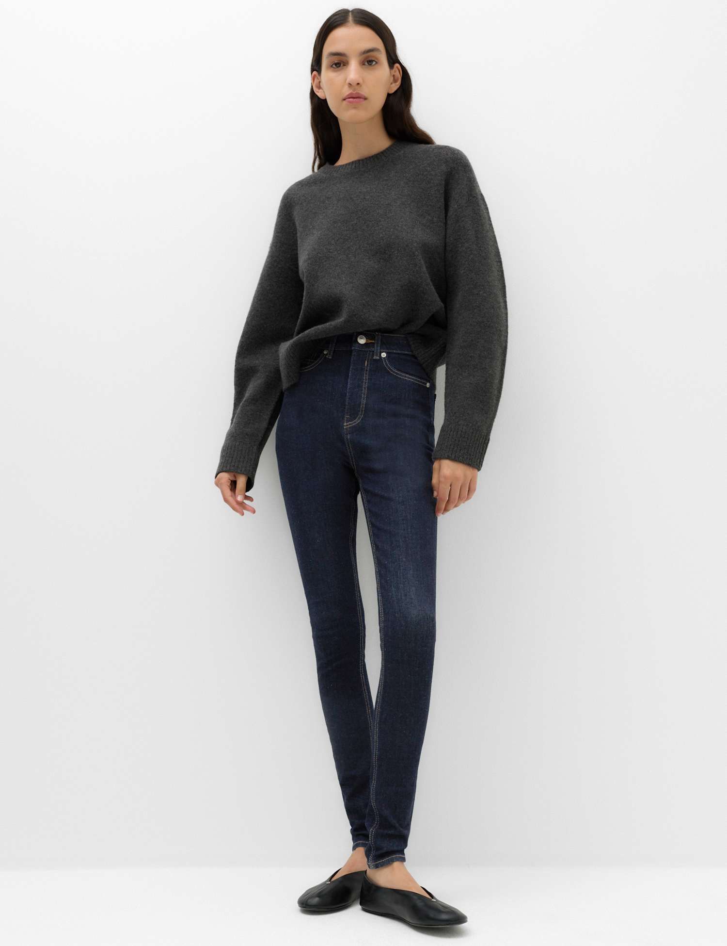 M&S Ivy Sculpt High Waisted Jeans Indigo Mix