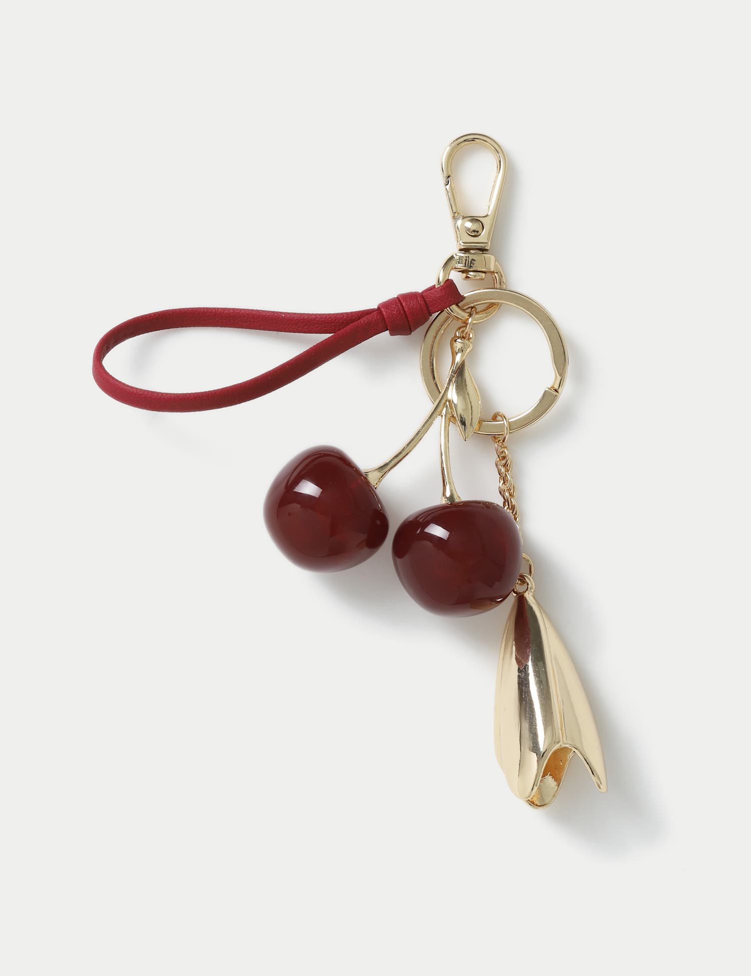 M&S Cherry Bag Charm Red