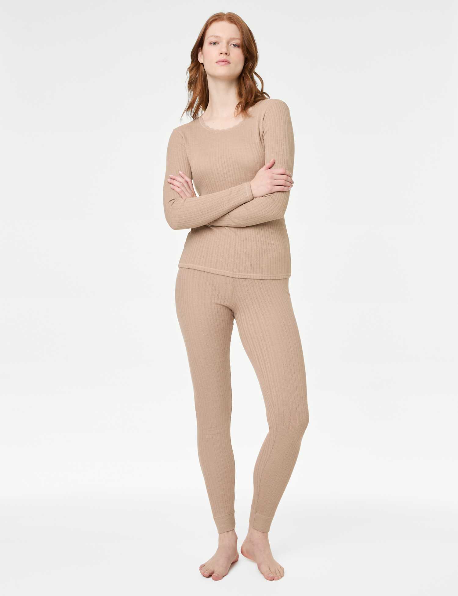 M&S Thermal Leggings Rose Quartz