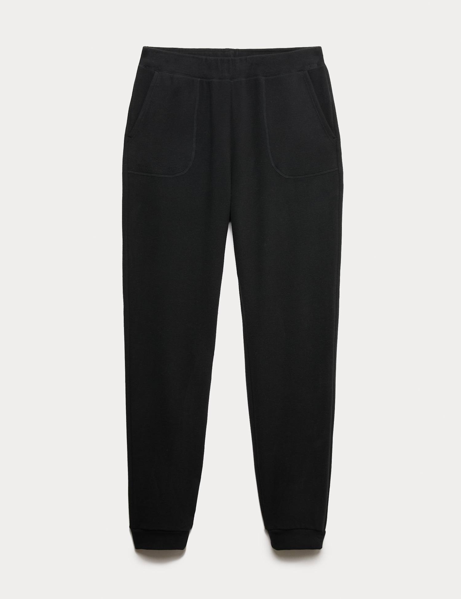M&S Heatgen� Maximum Thermal Fleece Joggers Black