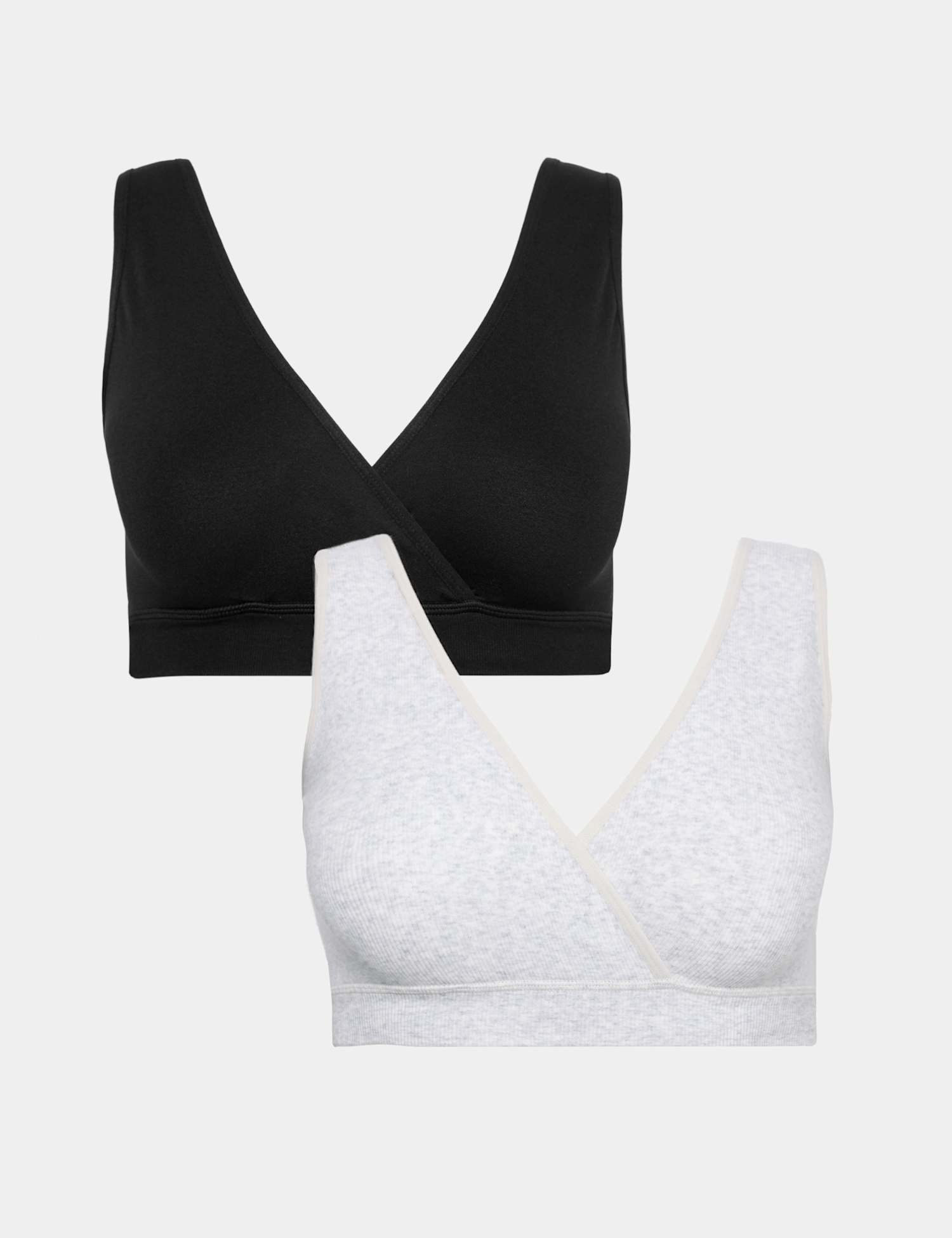 M&S 2 Pack Lounge Nursing Maternity Bras Grey Mix