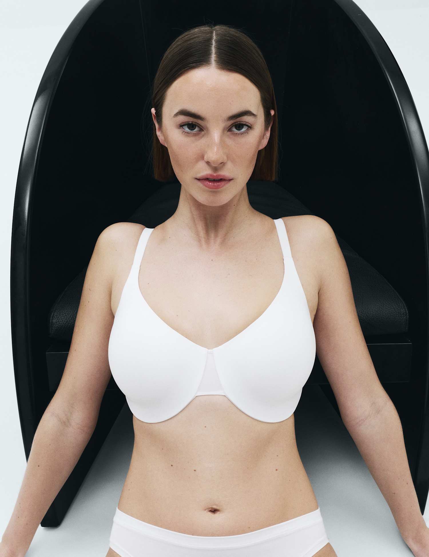 Body by M&S Body Invisibles� Wired Minimiser Bra C-H White