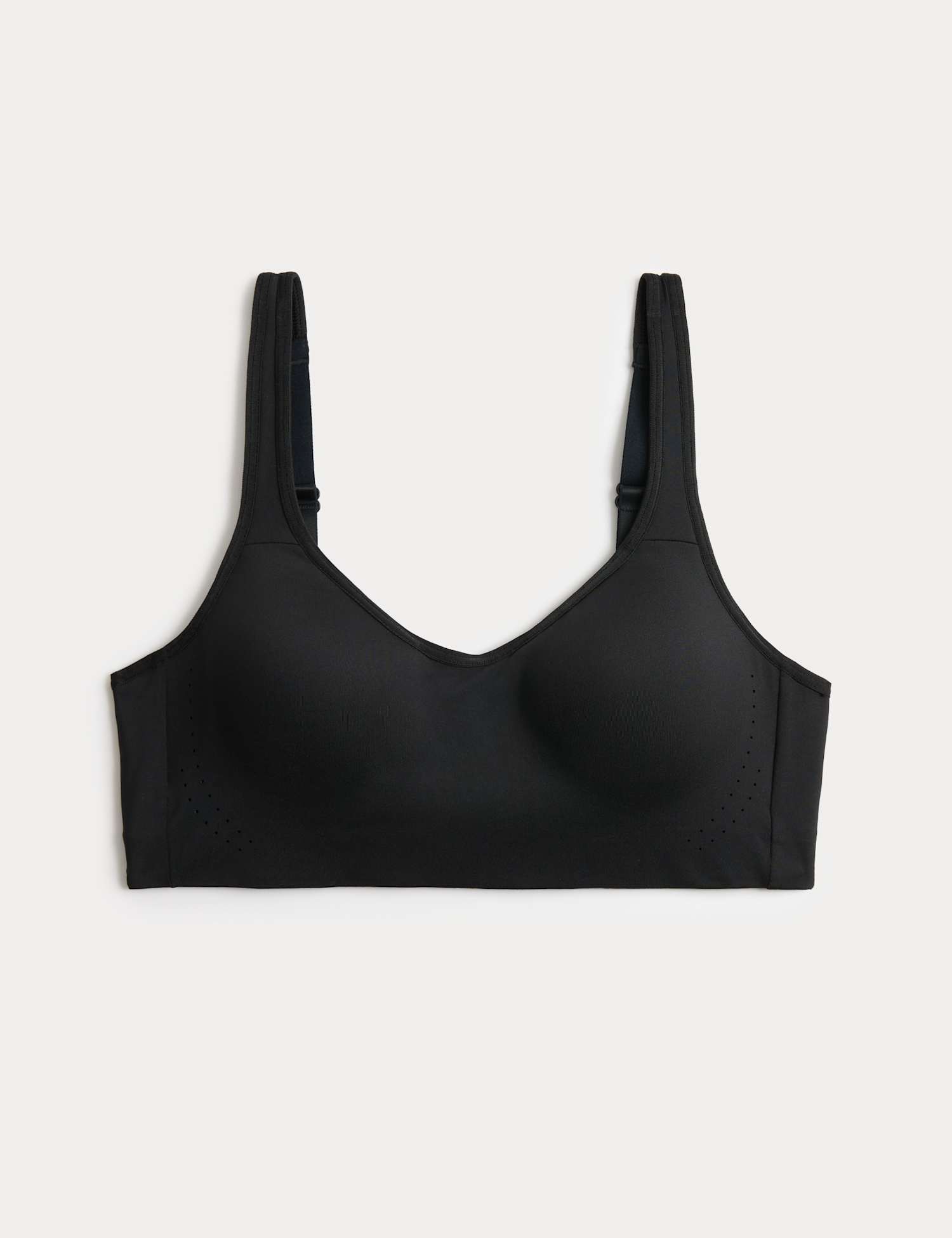 M&S Non Wired Sports First Bra AA-D Black