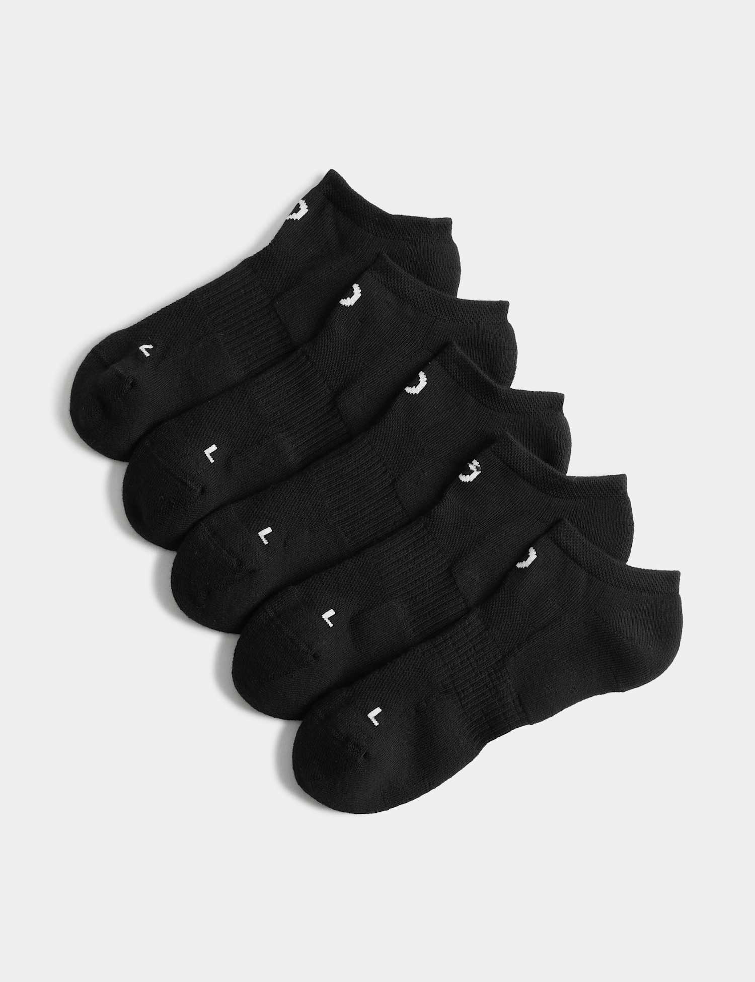 Goodmove 5 Pack Cotton Rich Trainer Liners� Black