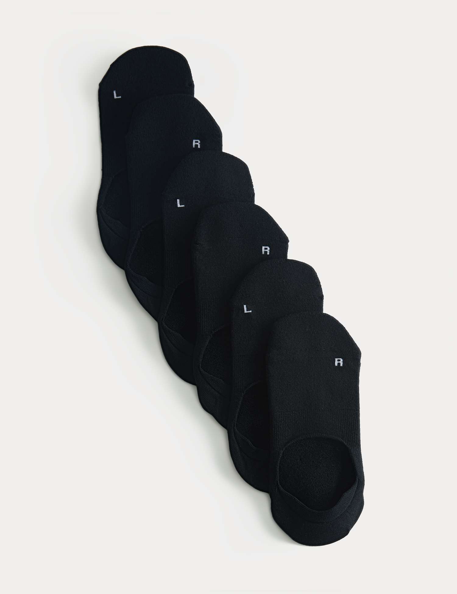 Goodmove 3 Pack Invisible Cushioned Trainer Liners� Black