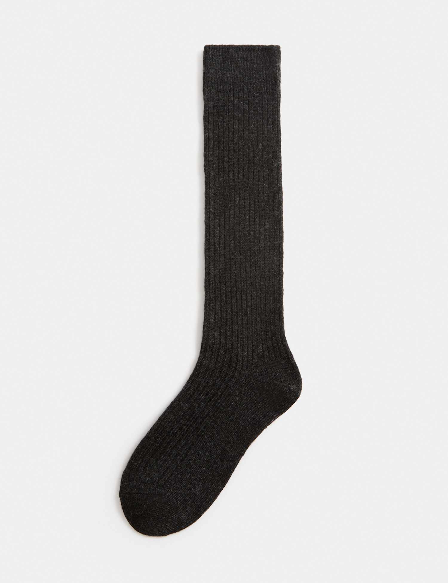 M&S Thermal Knee High Socks Charcoal
