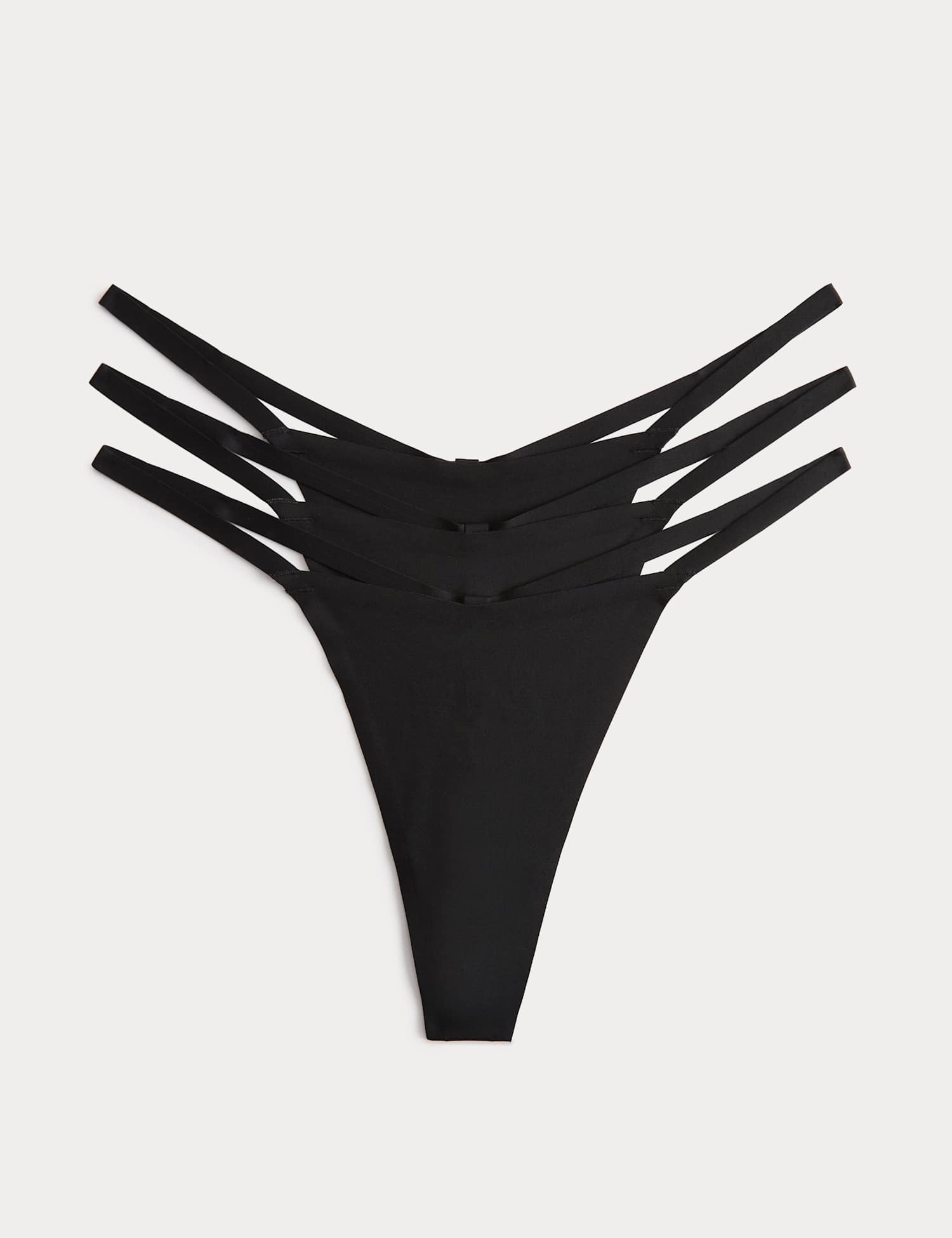 Body by M&S 3 Pack Body Invisibles� No VPL G-String Thongs Black