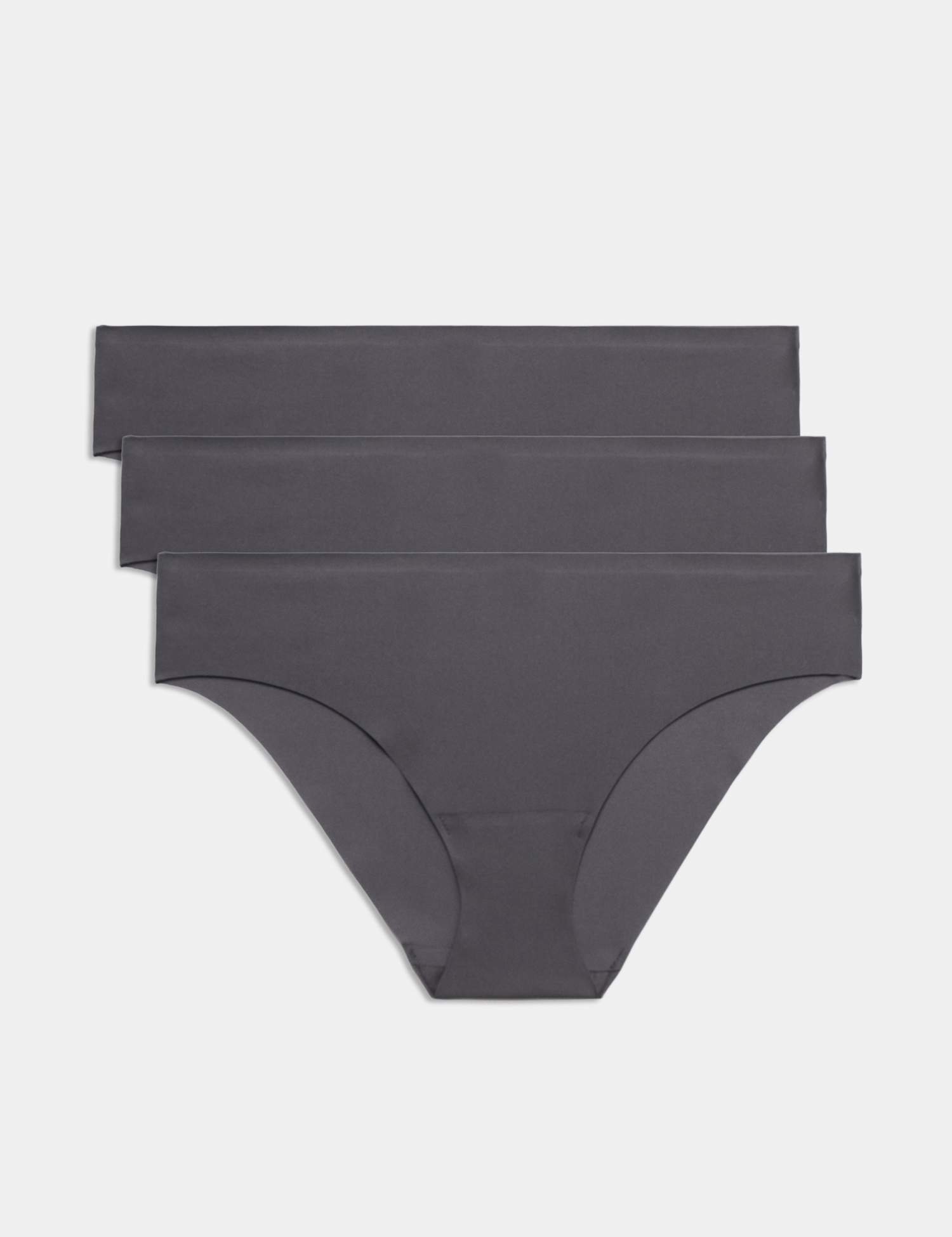 Body by M&S 3 pack Body Invisibles� No VPL Brazilian Knickers Dark Grey