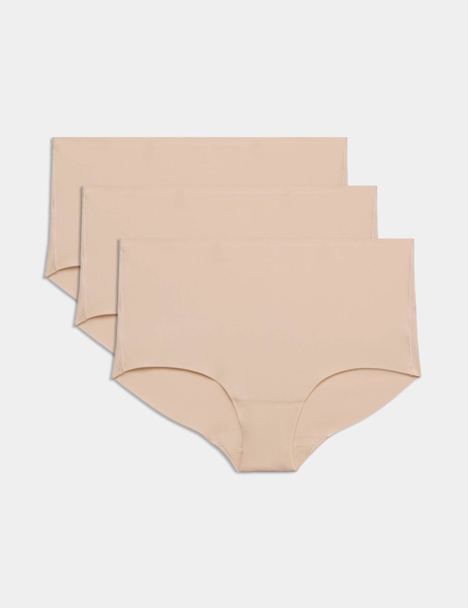 Body by M&S 3 pack Body Invisibles� No VPL High Rise Knicker Shorts Opal