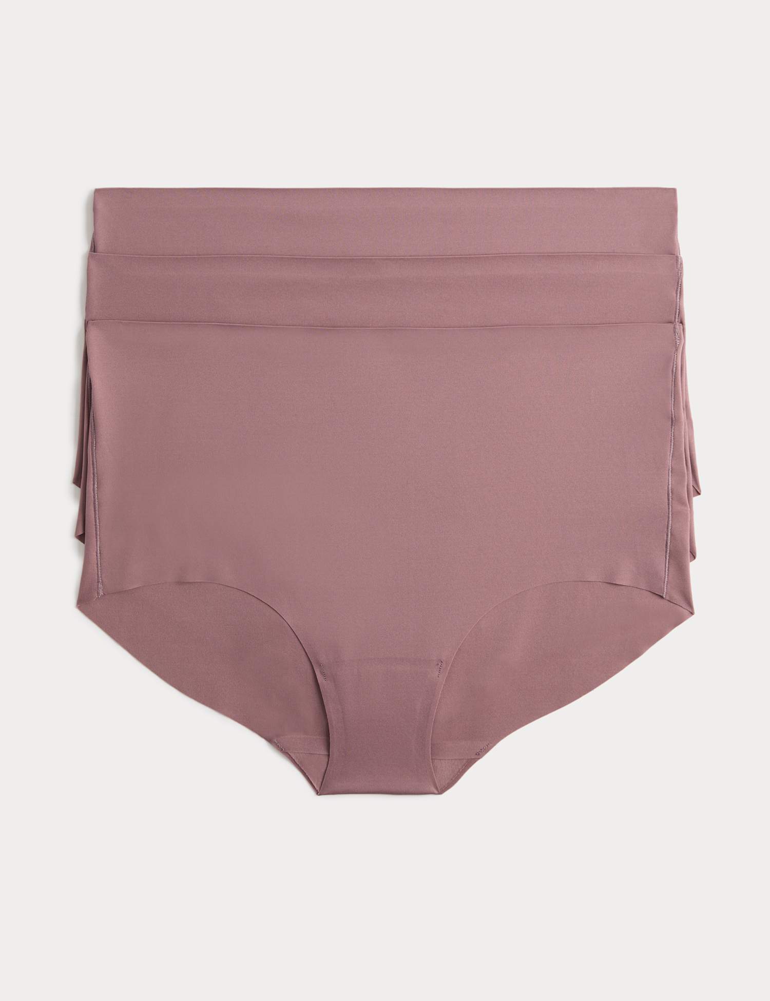 Body by M&S 3 pack Body Invisibles� No VPL High Rise Knicker Shorts Sugar Plum