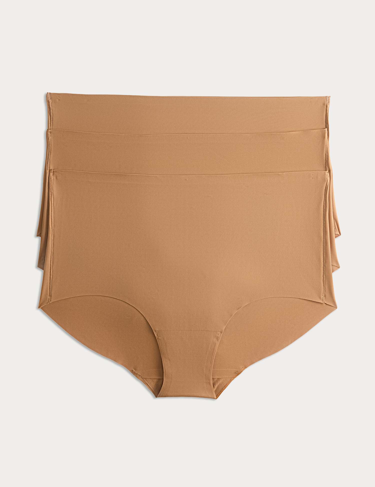 Body by M&S 3 pack Body Invisibles� No VPL High Rise Knicker Shorts Sunstone