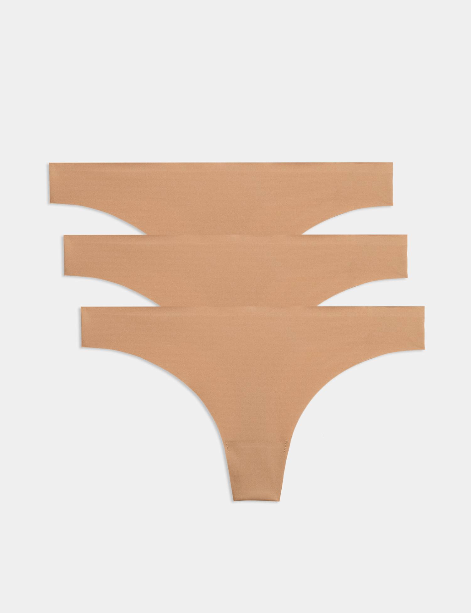 Body by M&S 3 pack Body Invisibles� No VPL Thongs Sunstone