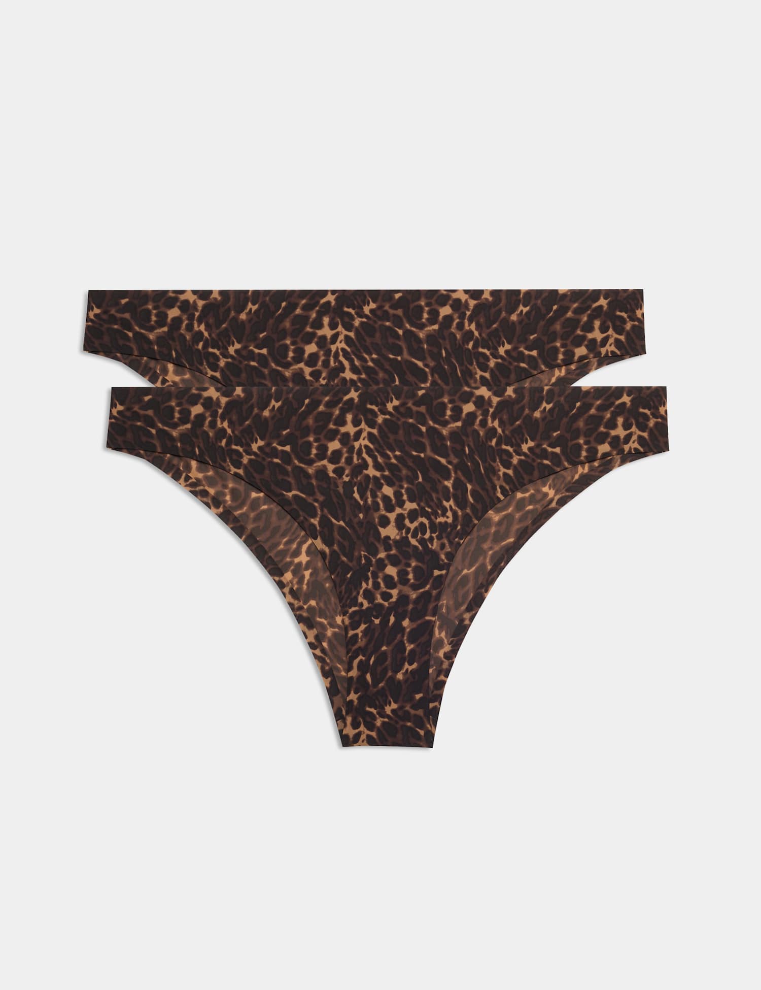 Body by M&S 2 Pack Body Invisibles� Brazilian Knickers Brown Mix