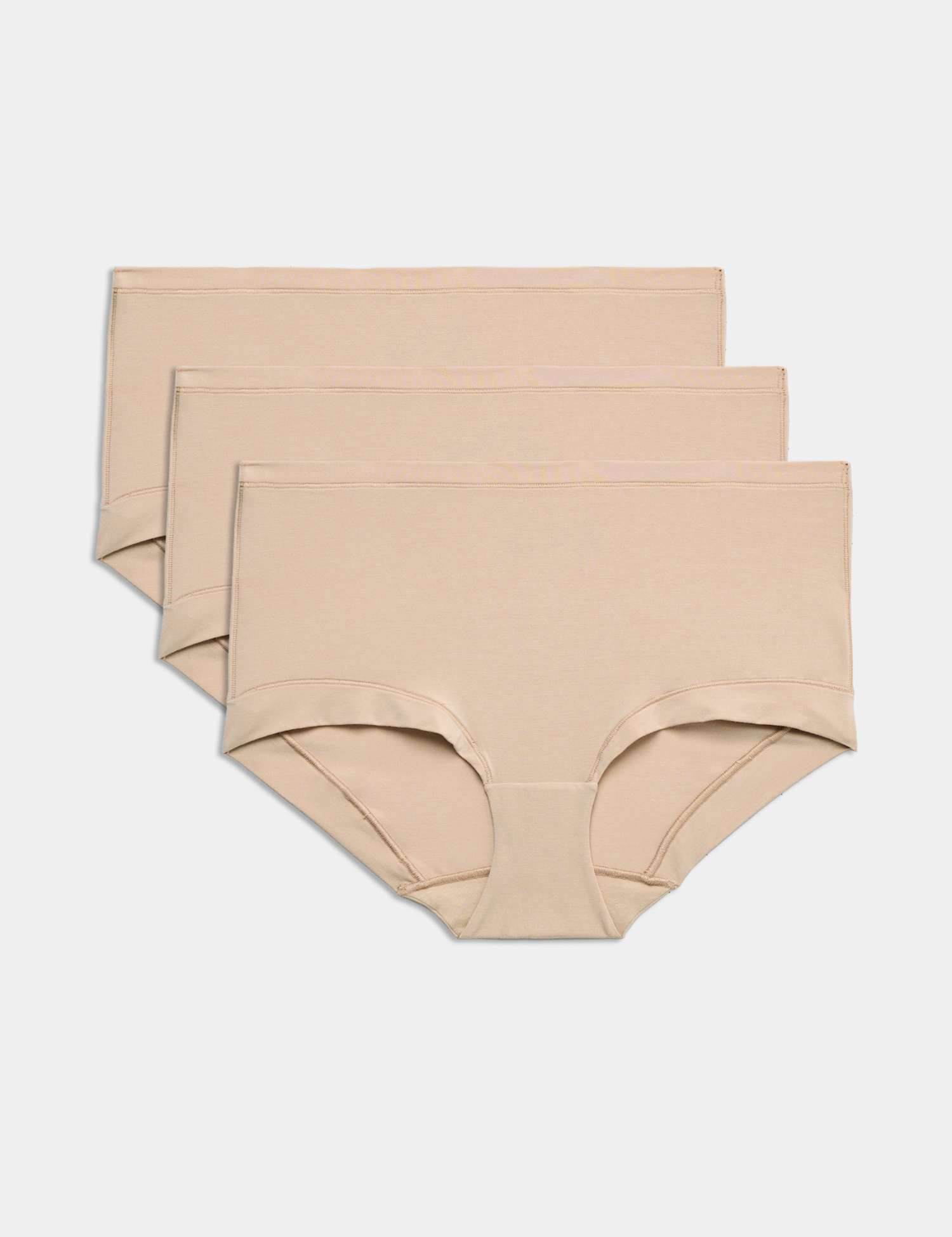 Body by M&S 3pk Flexifit� Modal High Rise Shorts Opal