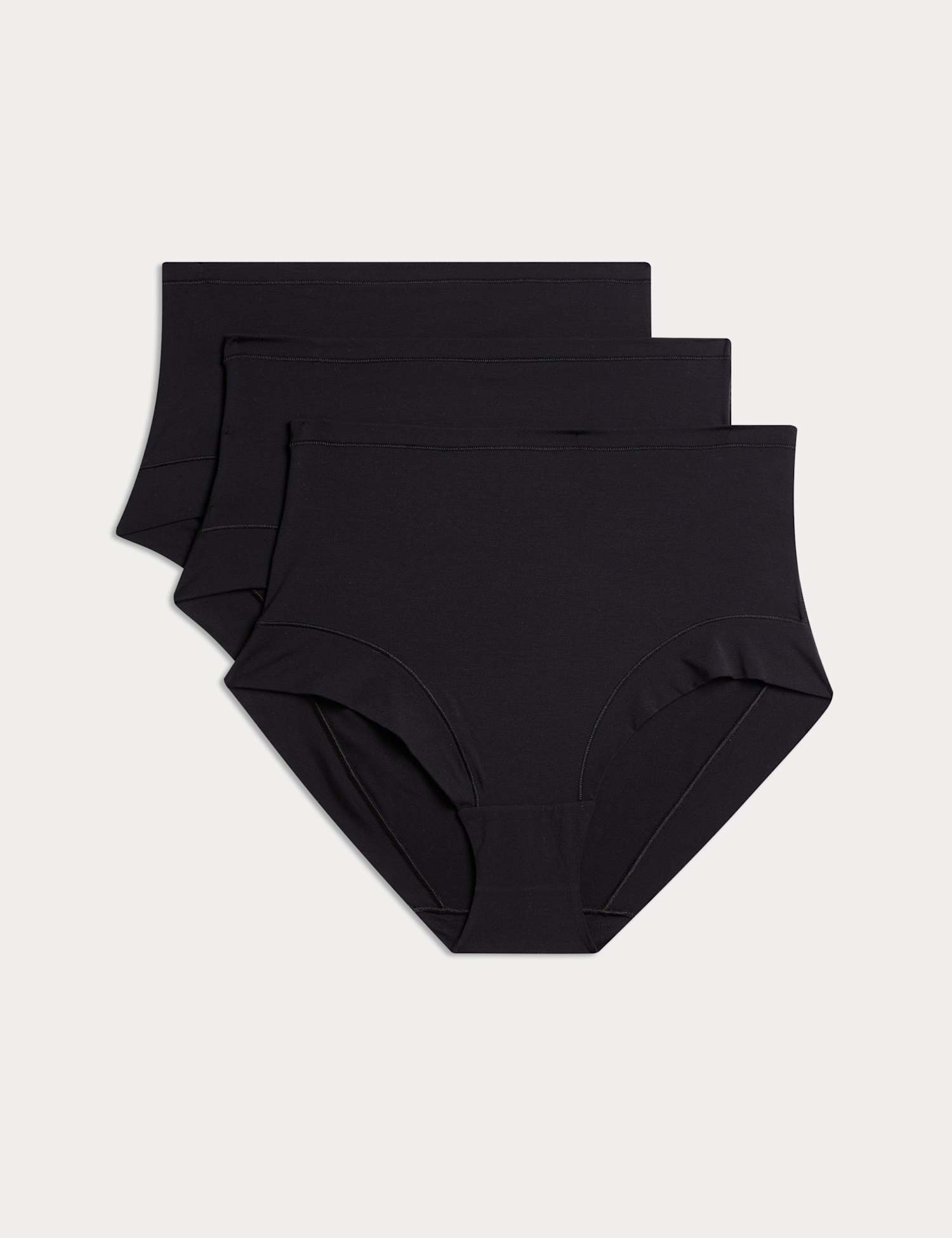 Body by M&S 3pk Flexifit� Modal High Rise Shorts Black