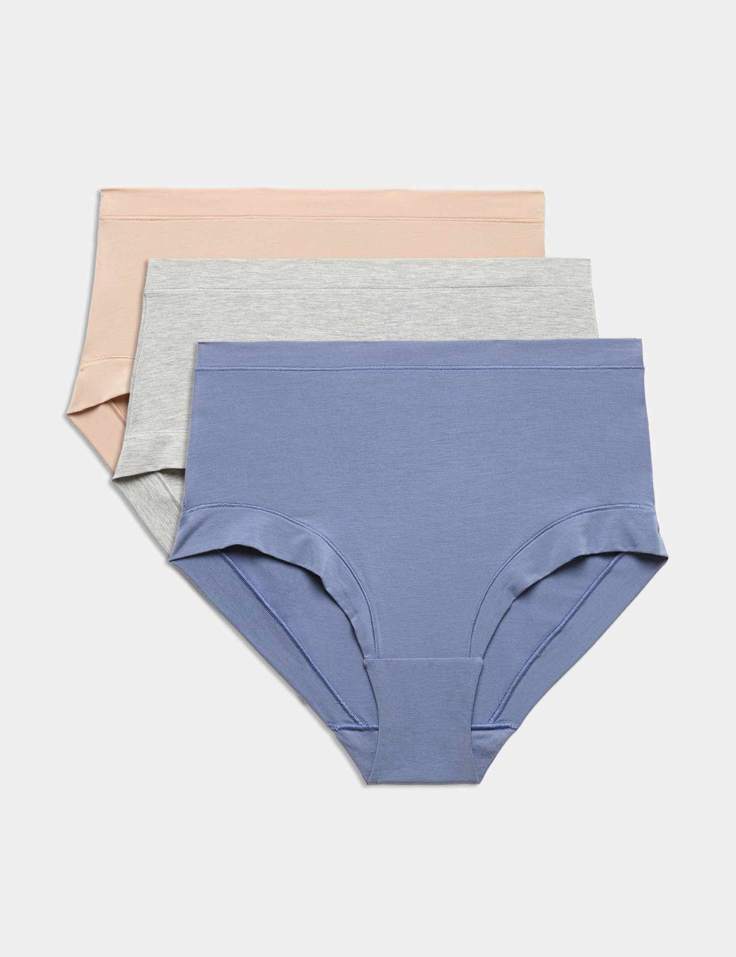 Body by M&S 3pk Flexifit� Modal Full Briefs Blueberry