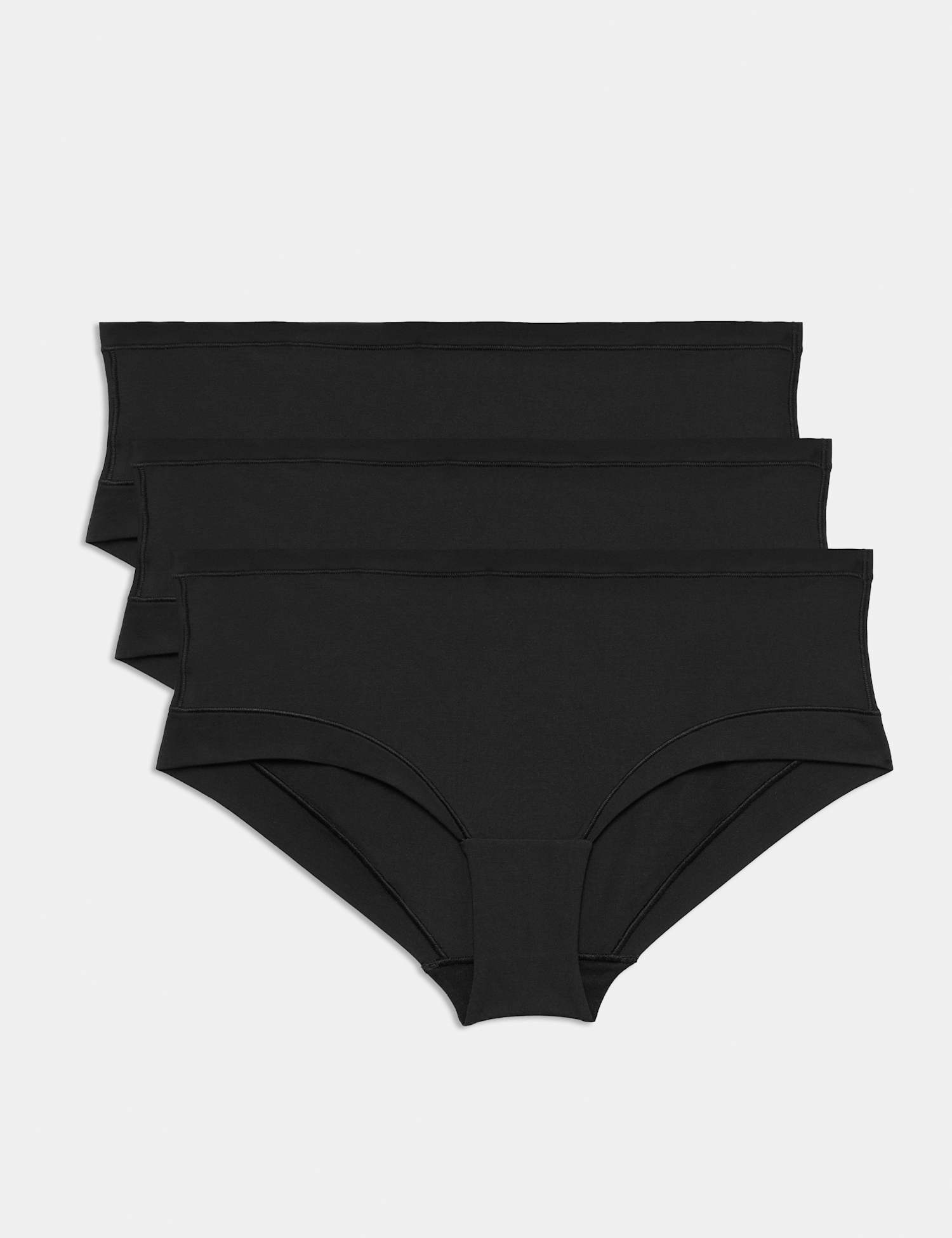 Body by M&S 3pk Flexifit� Modal  Low Rise Shorts Black