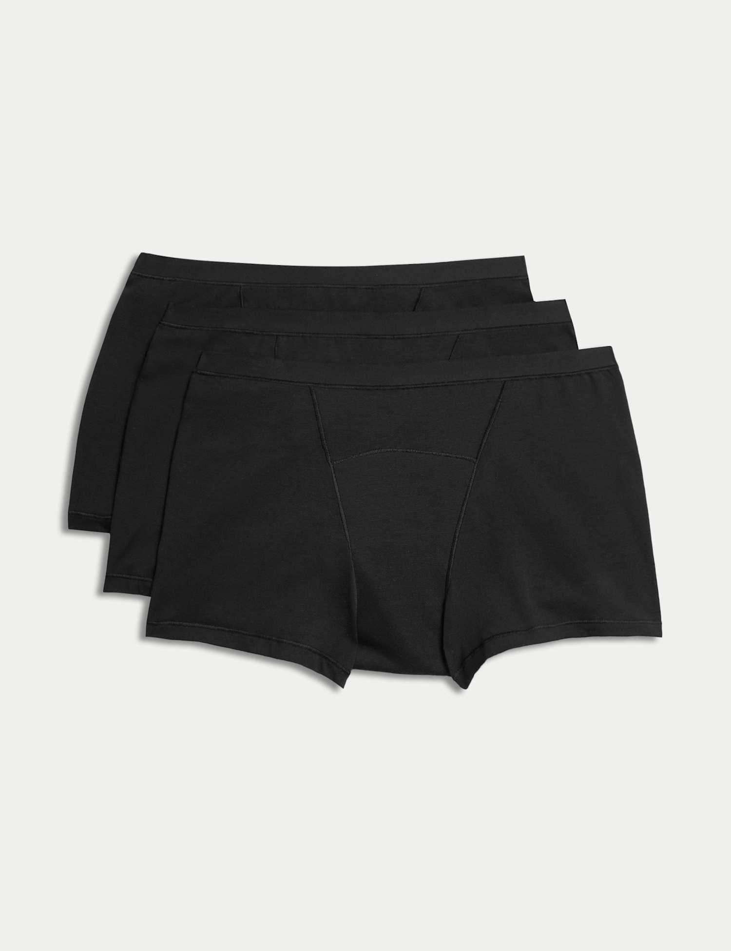 M&S 3pk Heavy Absorbency First Period Boy Shorts Black