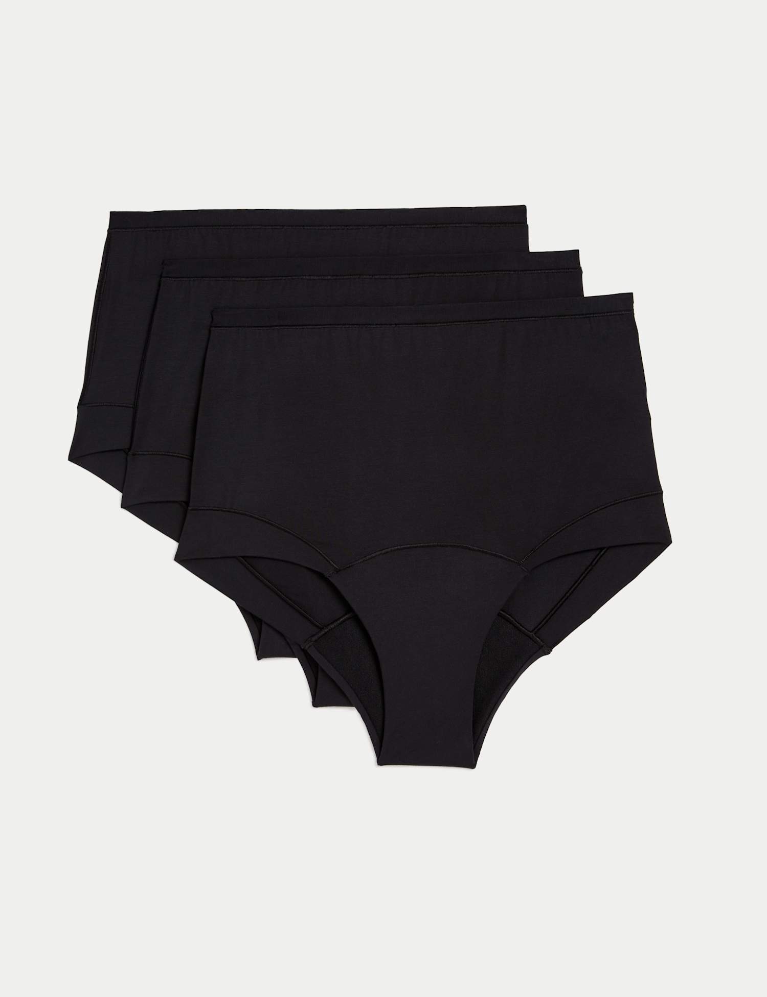 M&S 3pk Heavy Absorbency Period Full Briefs Black