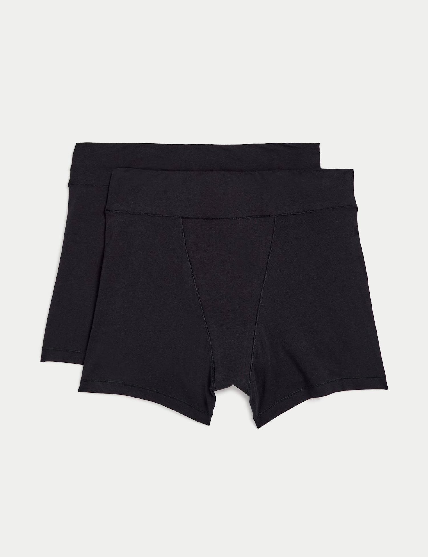 M&S 2 Pack Super Heavy Absorbency Period Knicker Shorts Black