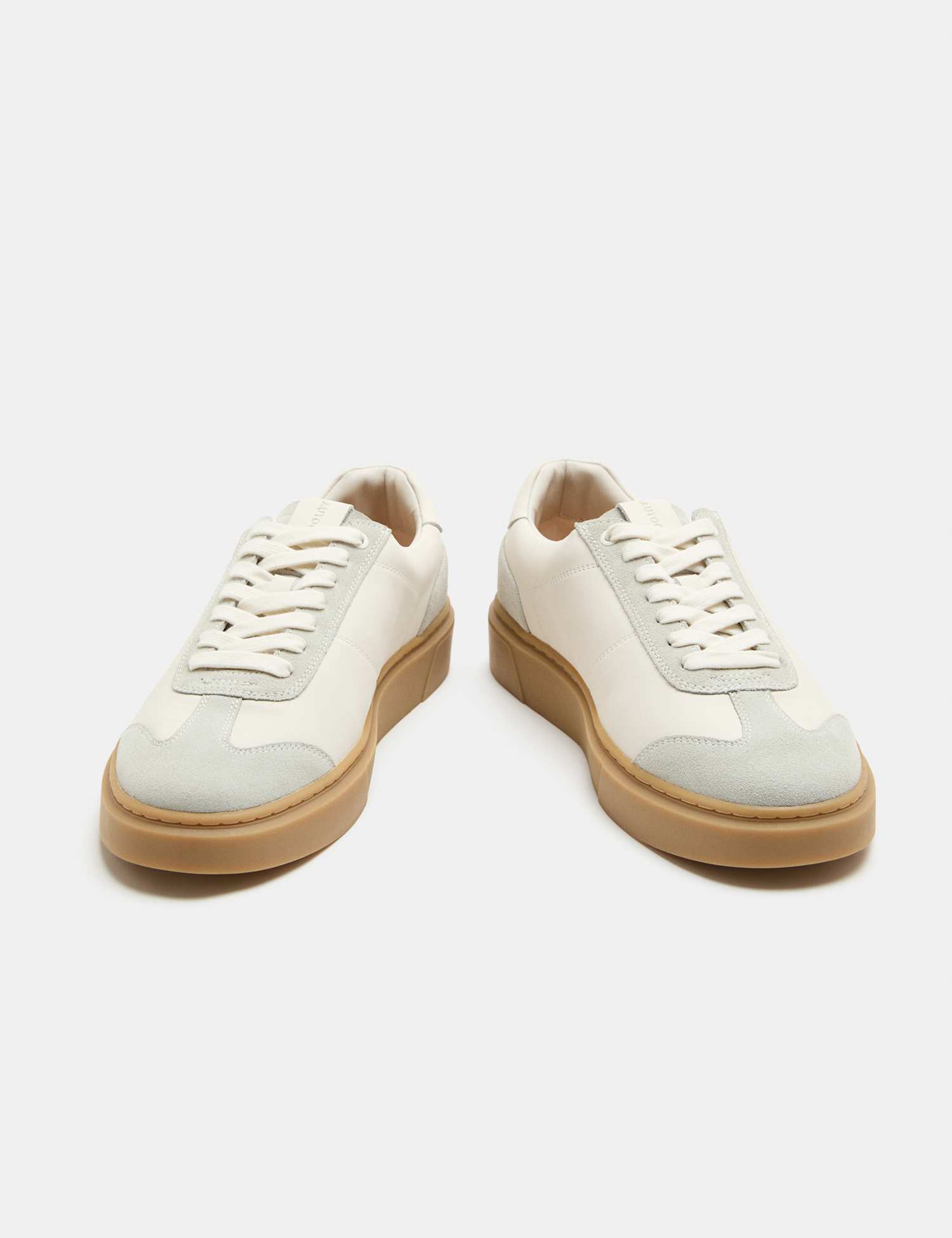 Autograph Leather T-Toe Cupsole Trainers Neutral