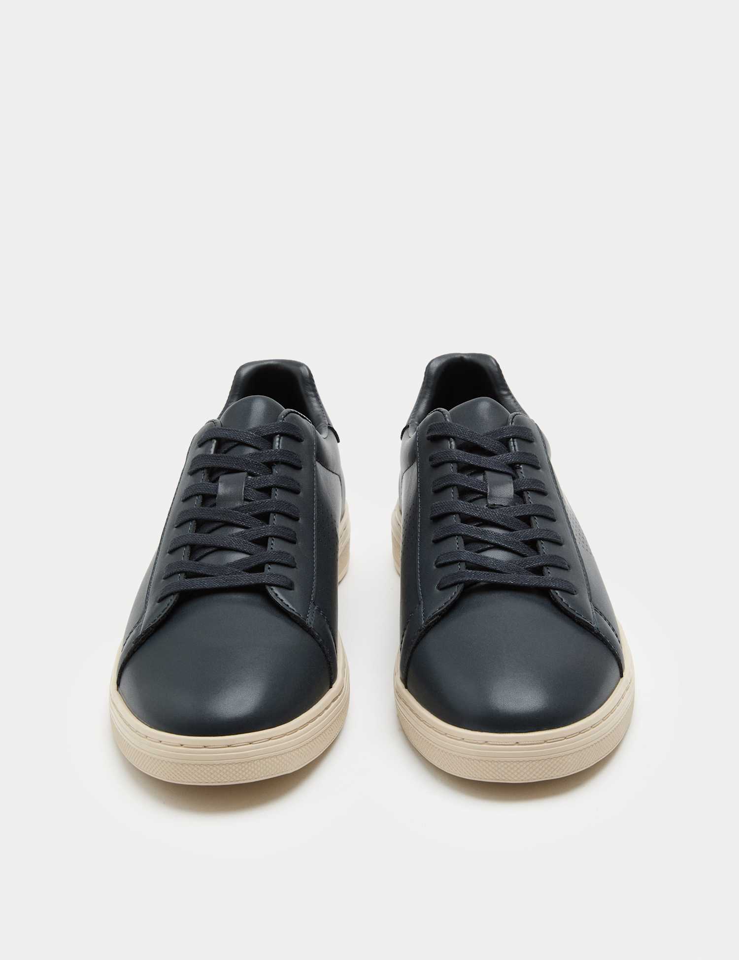 M&S Lace Up Trainers Navy