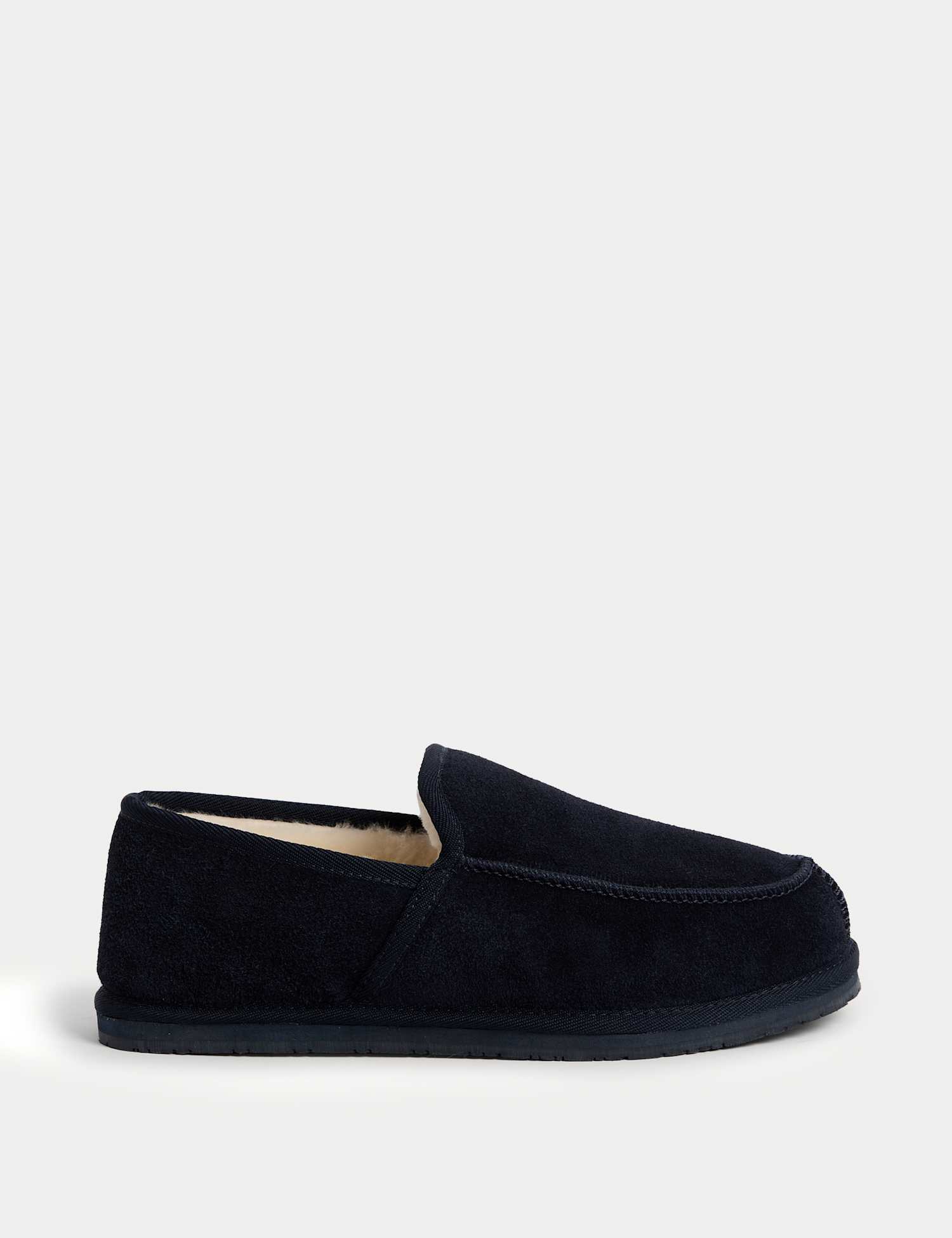 Autograph Suede Moccasin Slippers with Freshfeet� Dark Navy