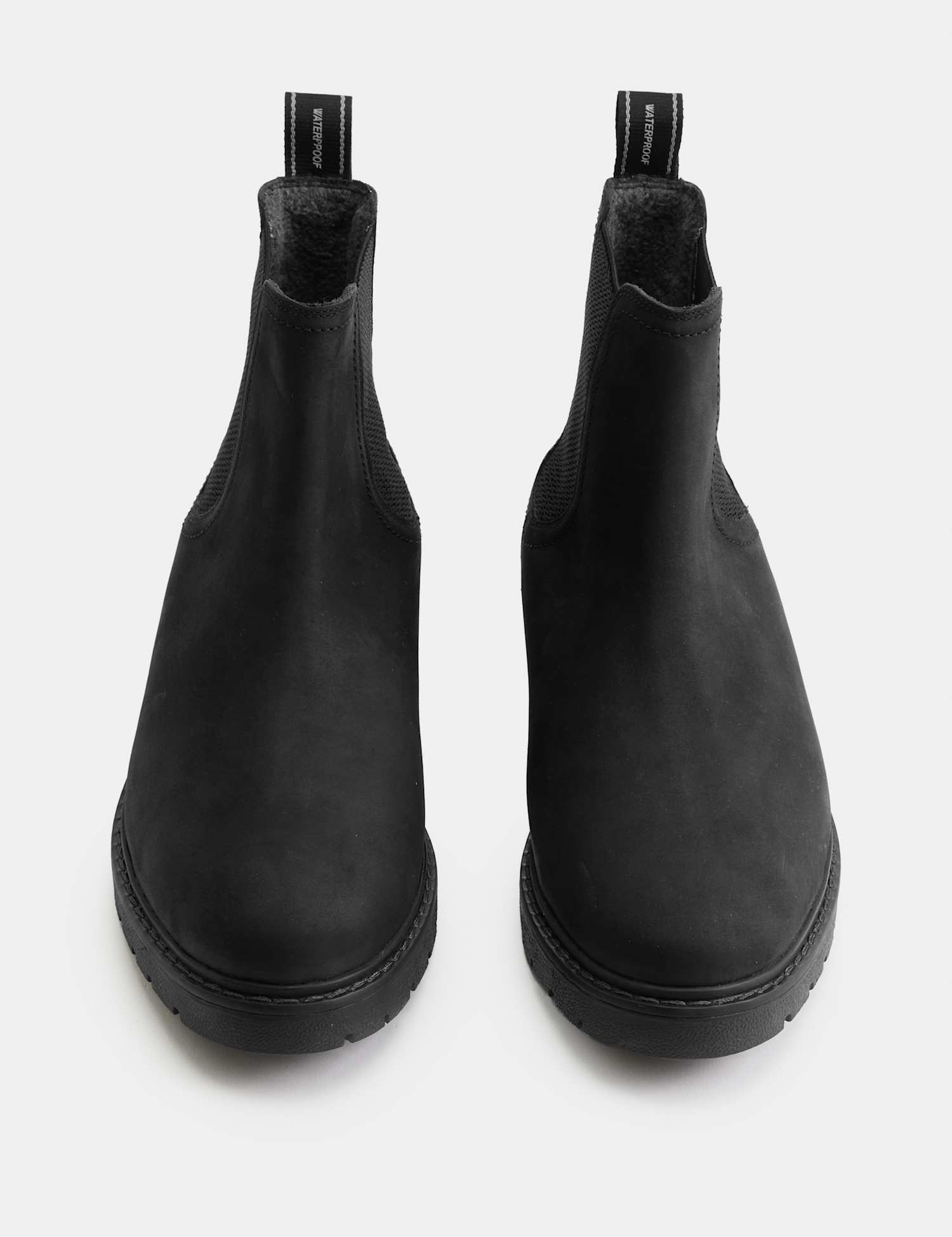 M&S Nubuck Waterproof Chelsea Boots Black