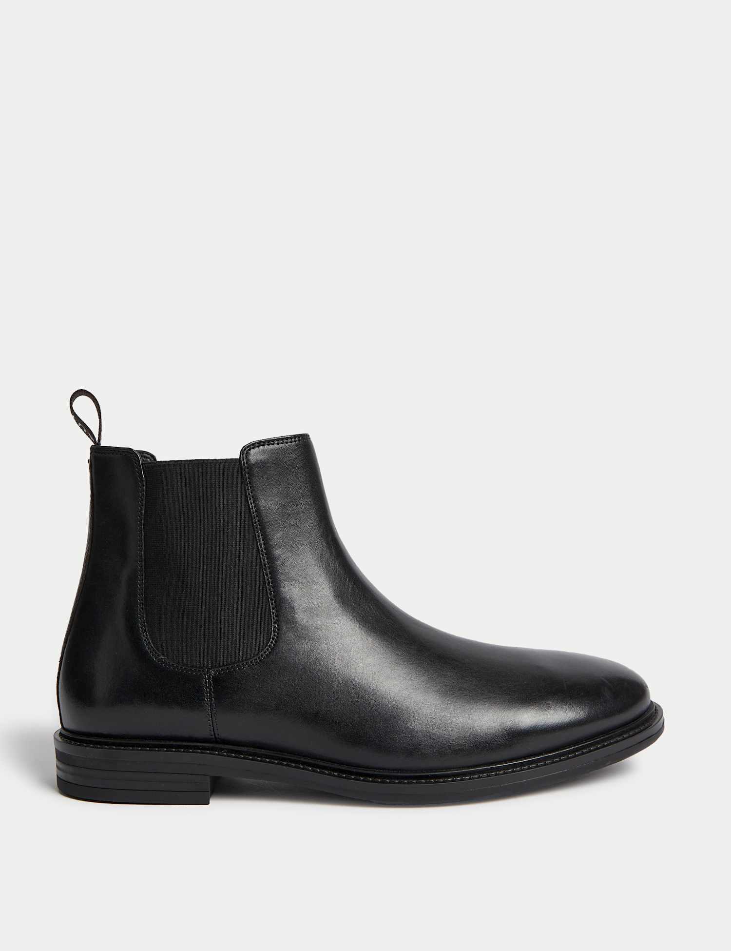 Autograph Wide Fit Leather Chelsea Boots Black