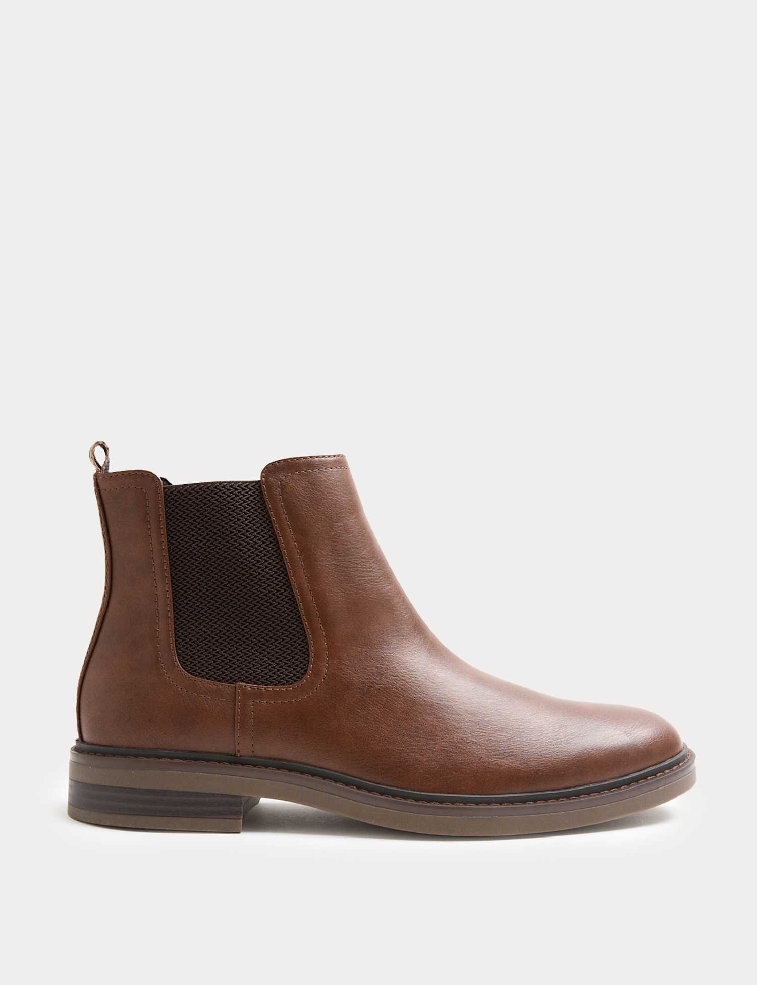 M&S Pull-On Chelsea Boots Tan