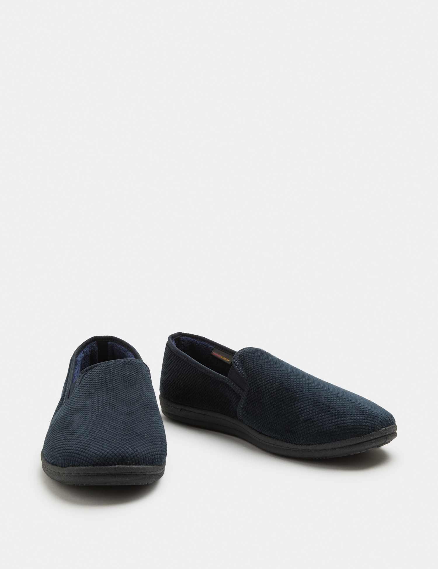 M&S Freshfeet� Corduroy Slippers Navy