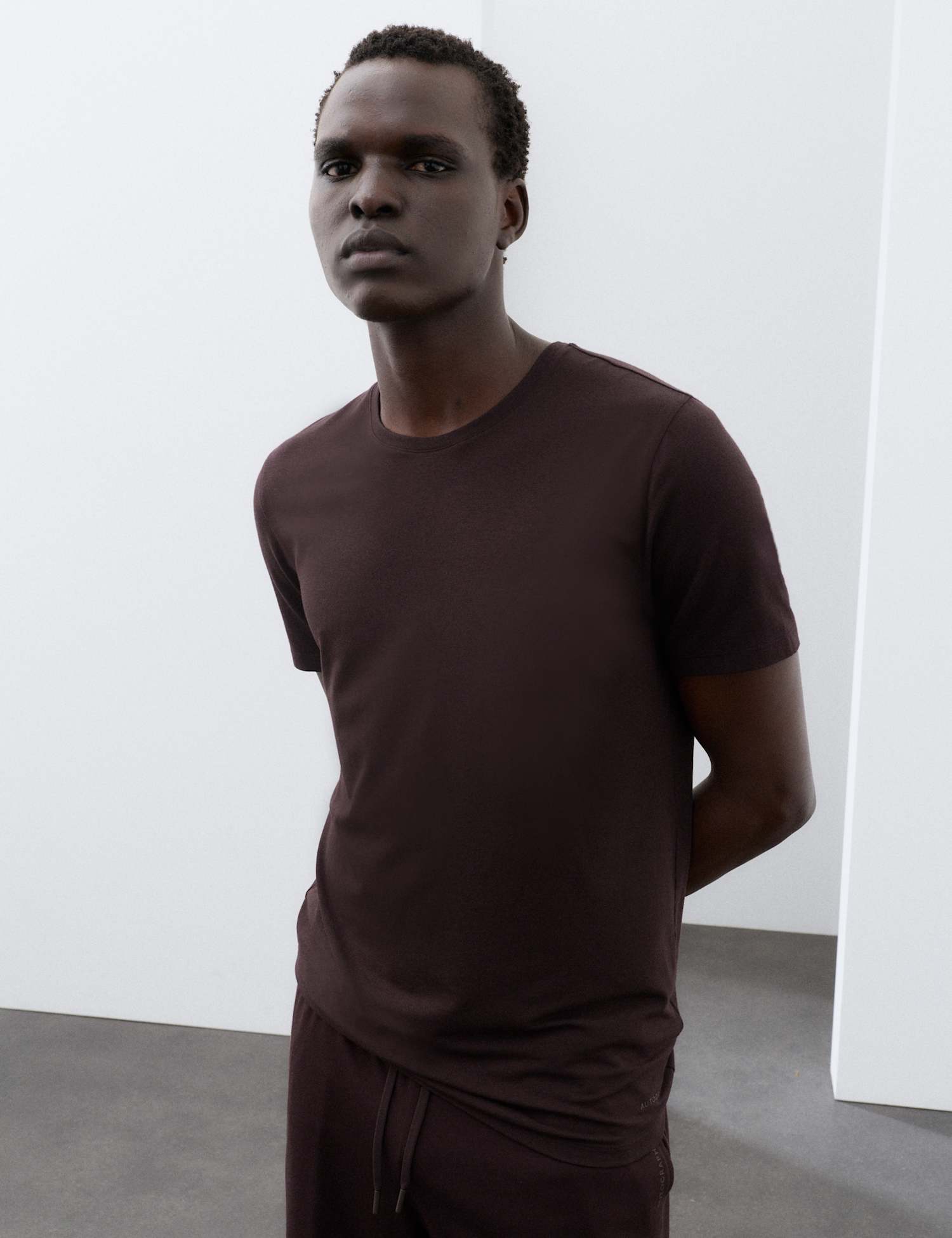 Autograph Premium Supima� Cotton Blend T-Shirt Vest Dark Burgundy