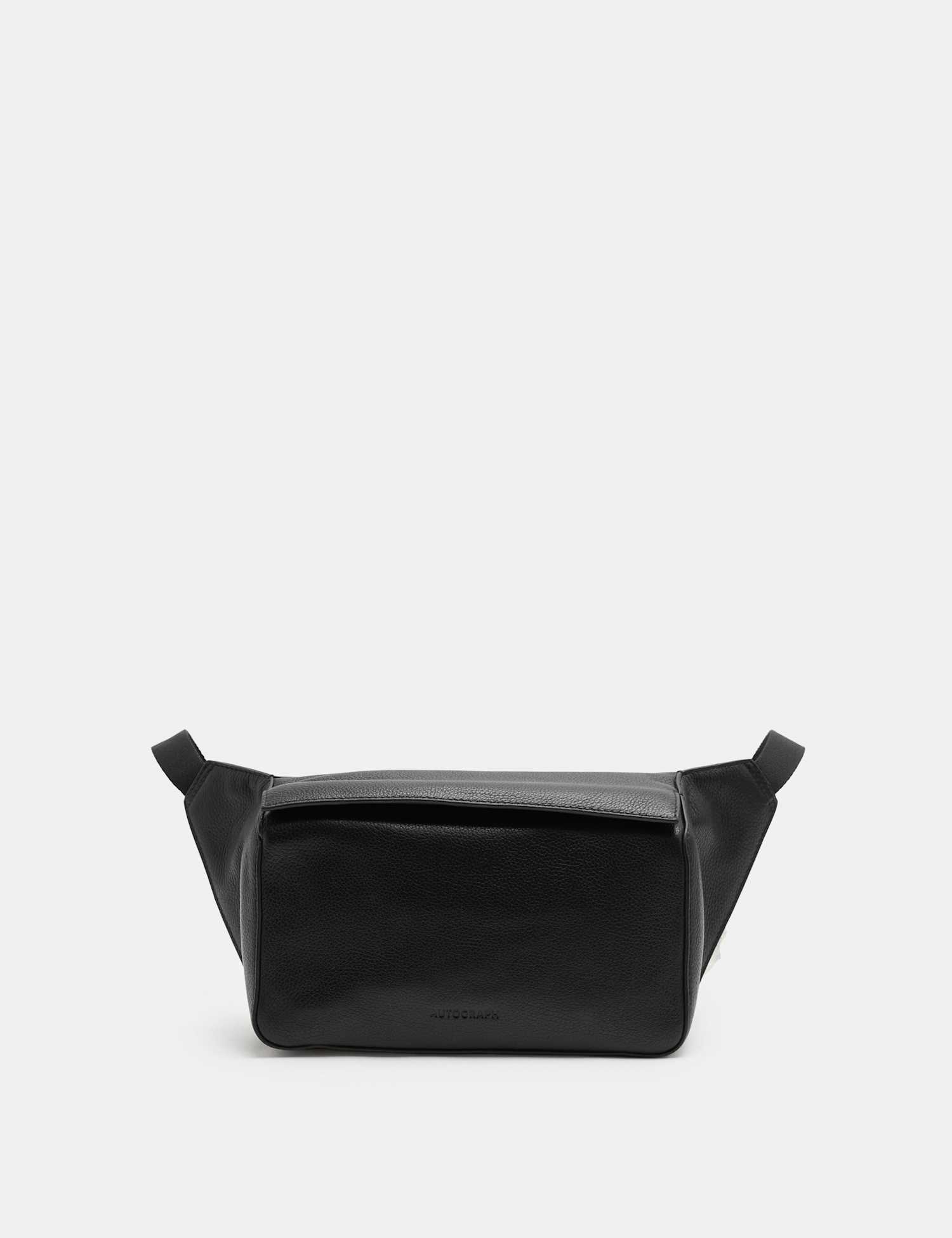 Autograph Leather Pebble Grain Cross Body Bag Black