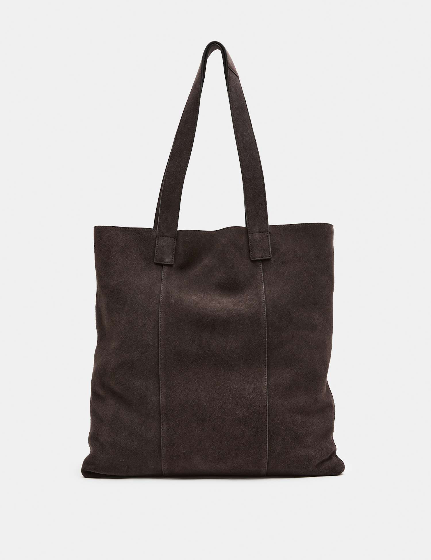 Autograph Premium Suede Zip Around Tote Bag Dark Chocolate