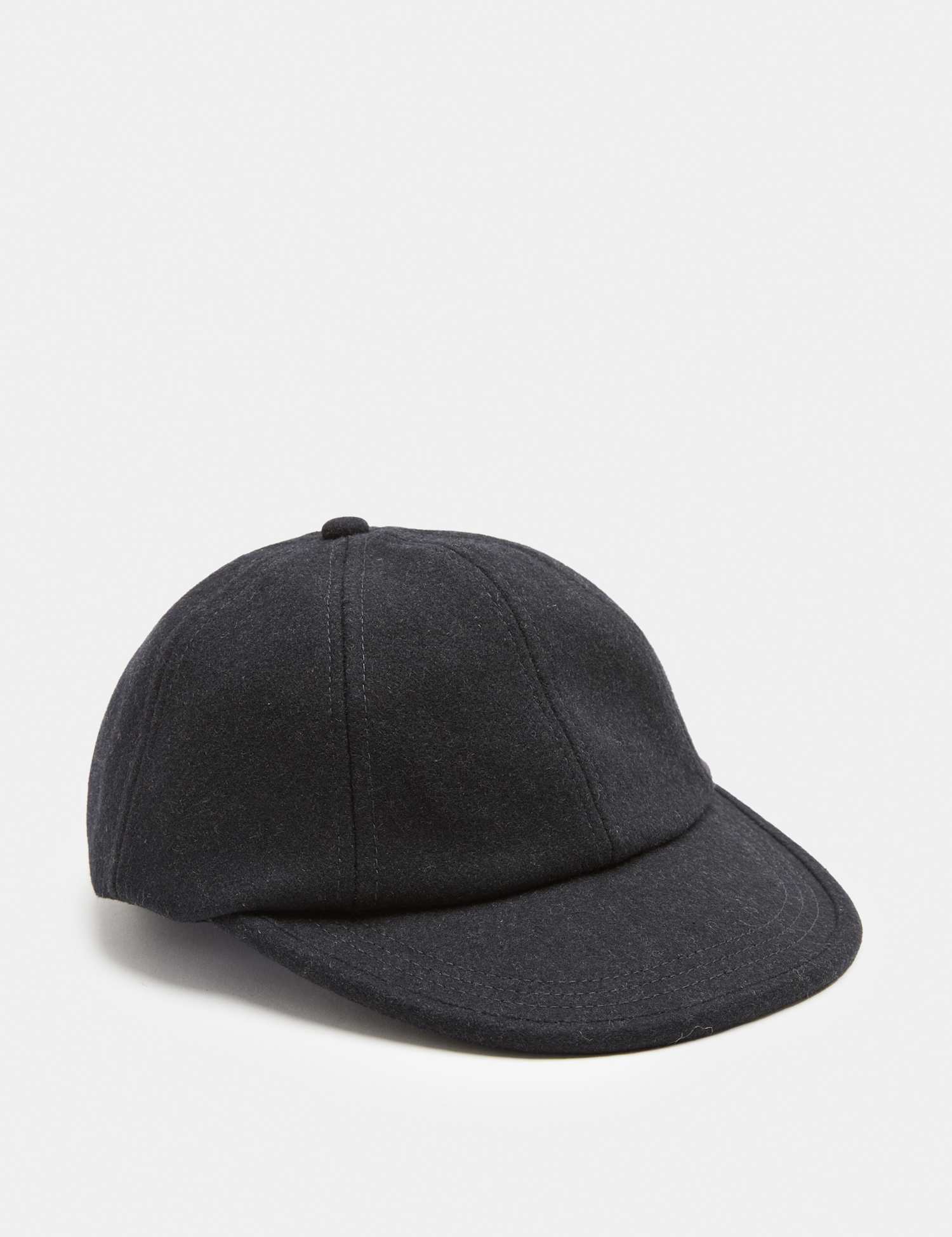 M&S Wool Blend Baseball Cap Charcoal