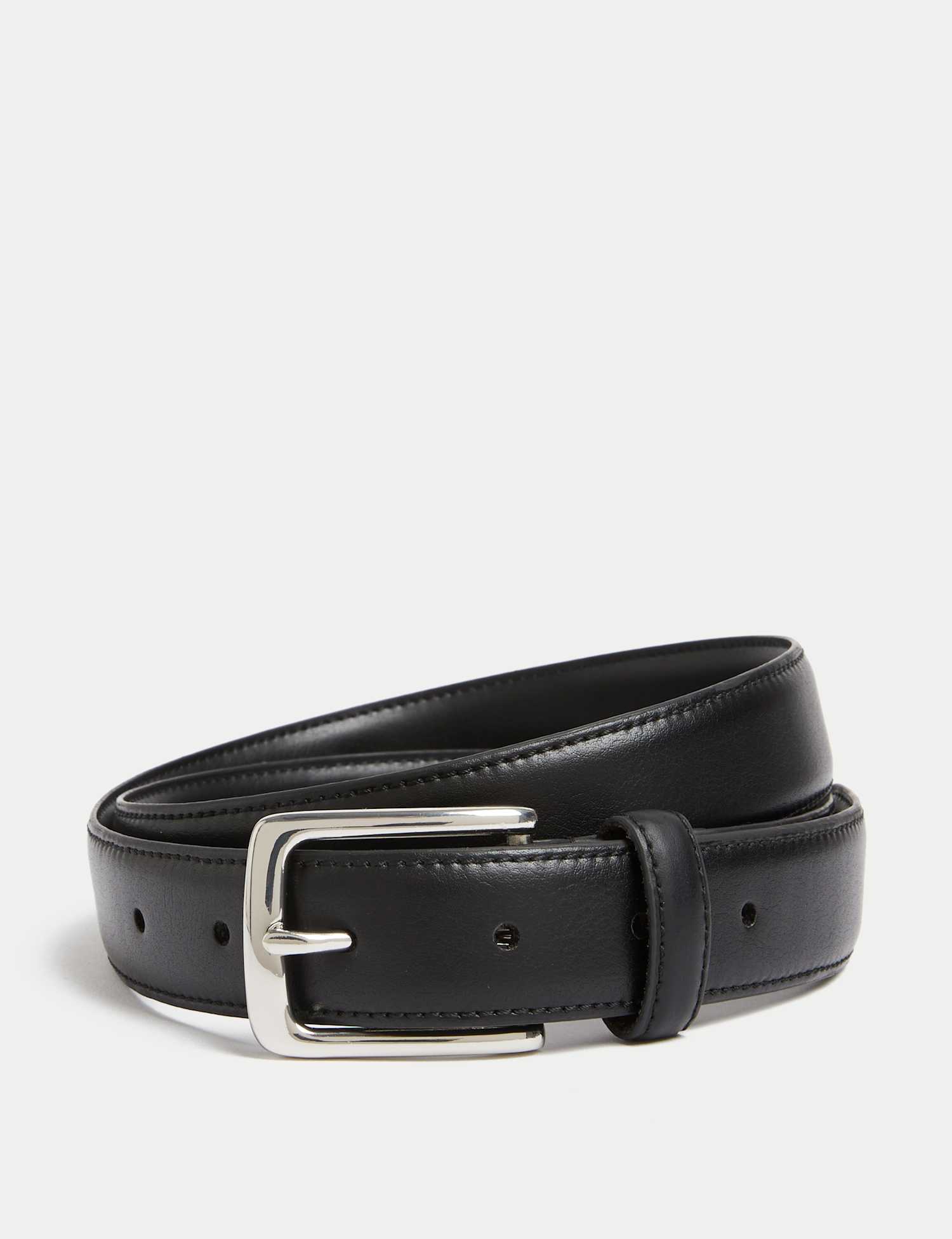 M&S Stretch Smart Buckle Belt Black