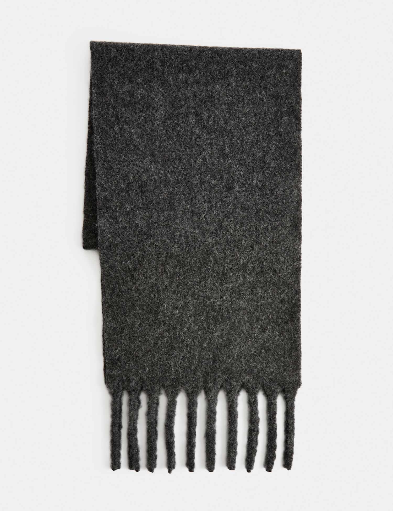 Autograph Wool Rich Scarf Grey Marl