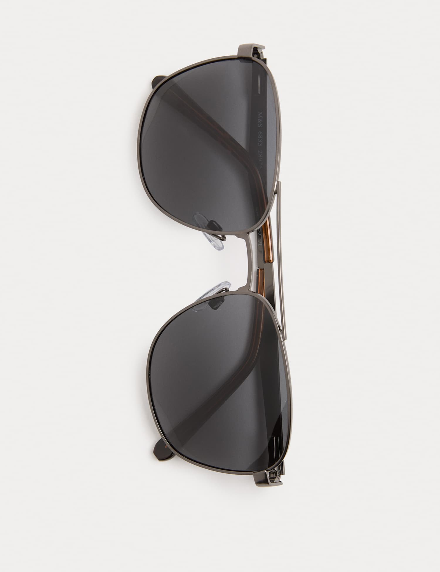 M&S Metal Navigator Polarised Sunglasses Grey